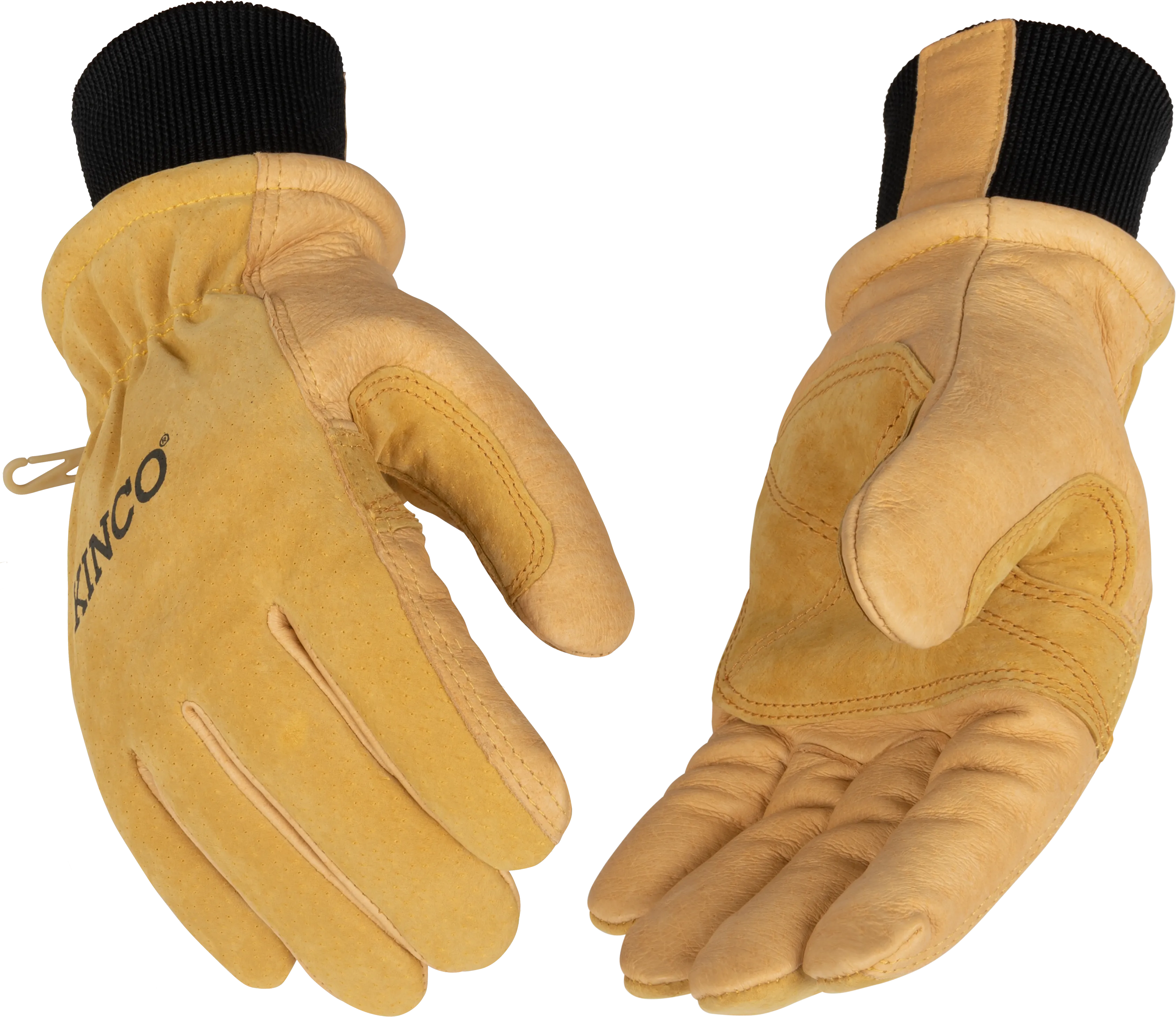 Lined Premium Grain & Suede Pigskin Ski Glove