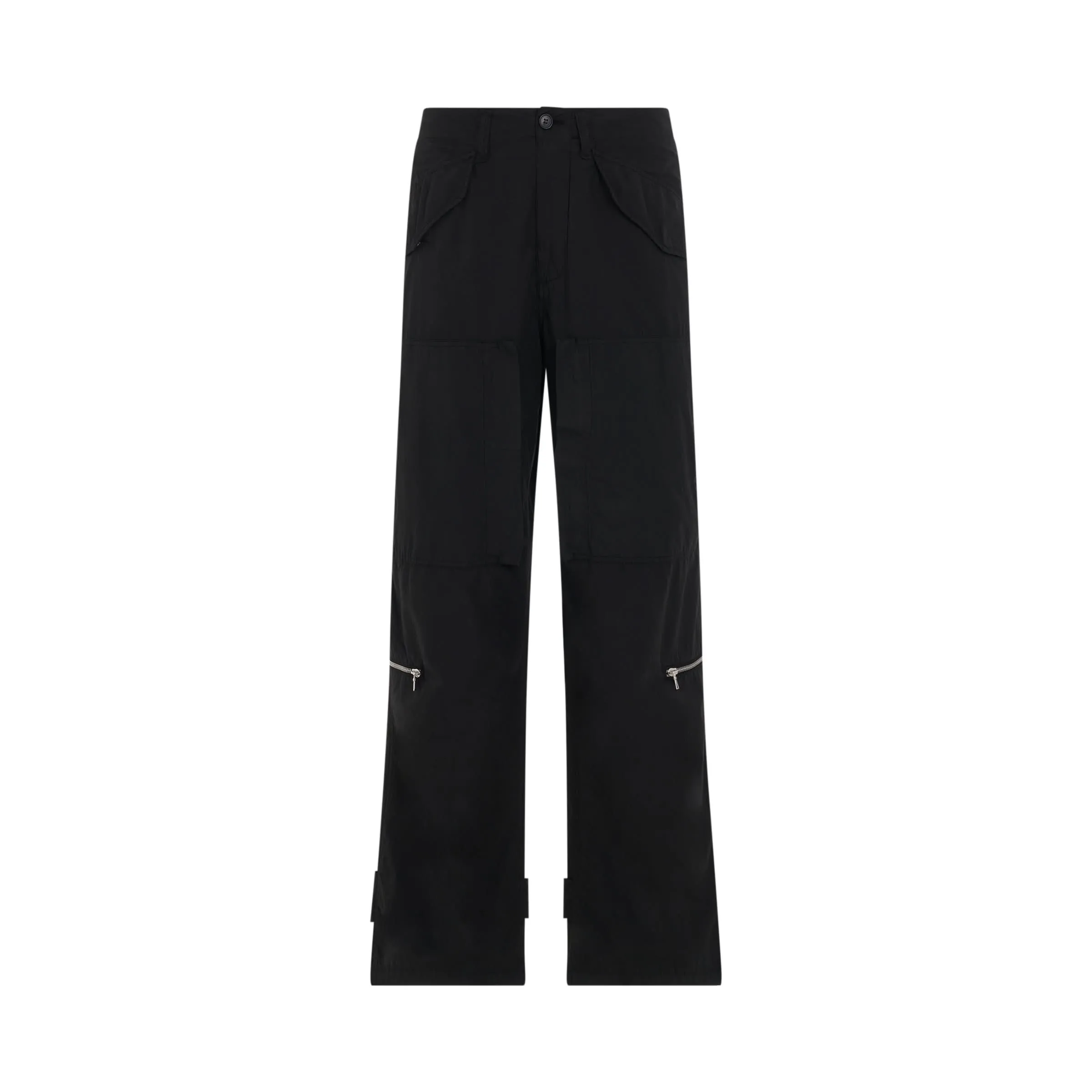 Logo Light Cargo Pants in Black