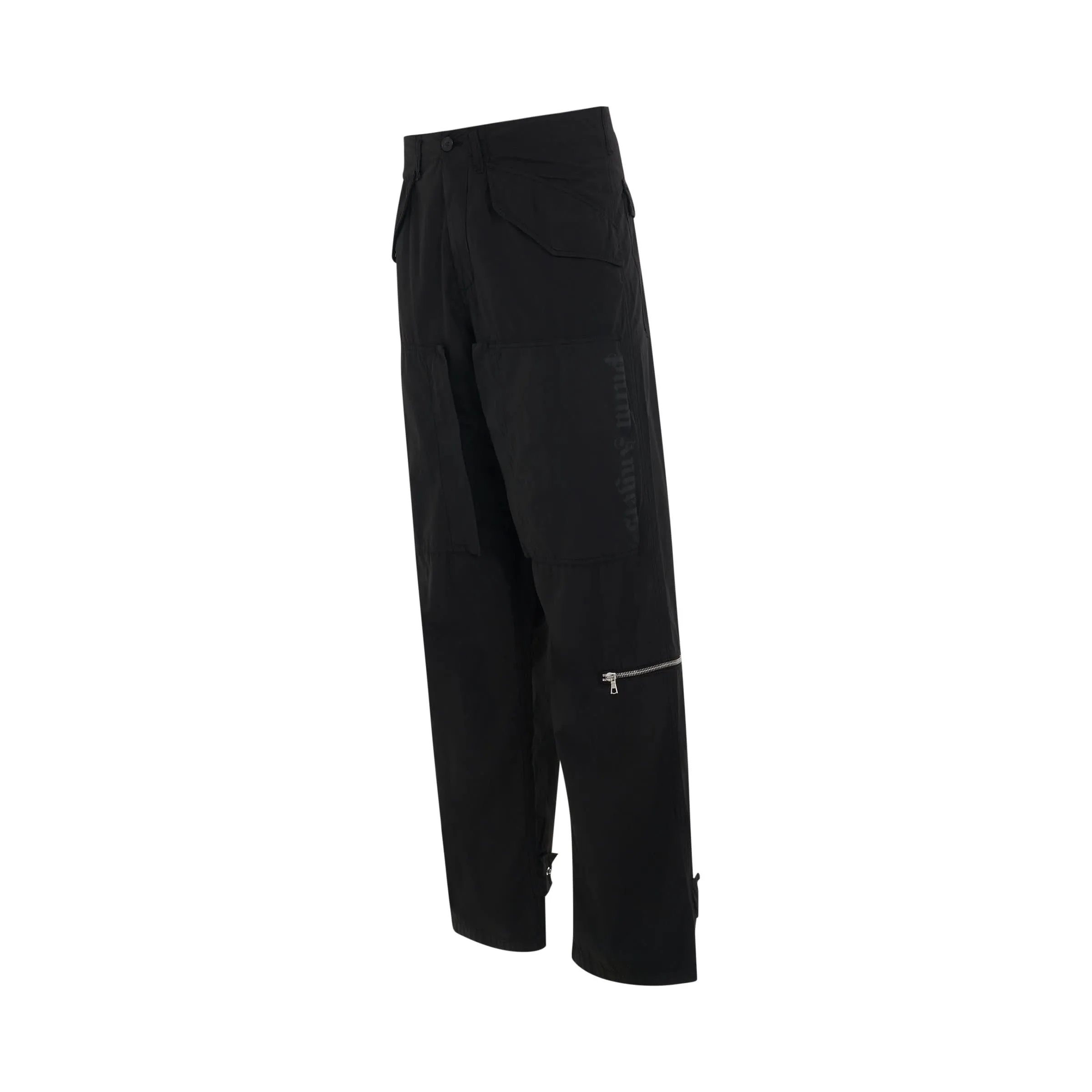 Logo Light Cargo Pants in Black