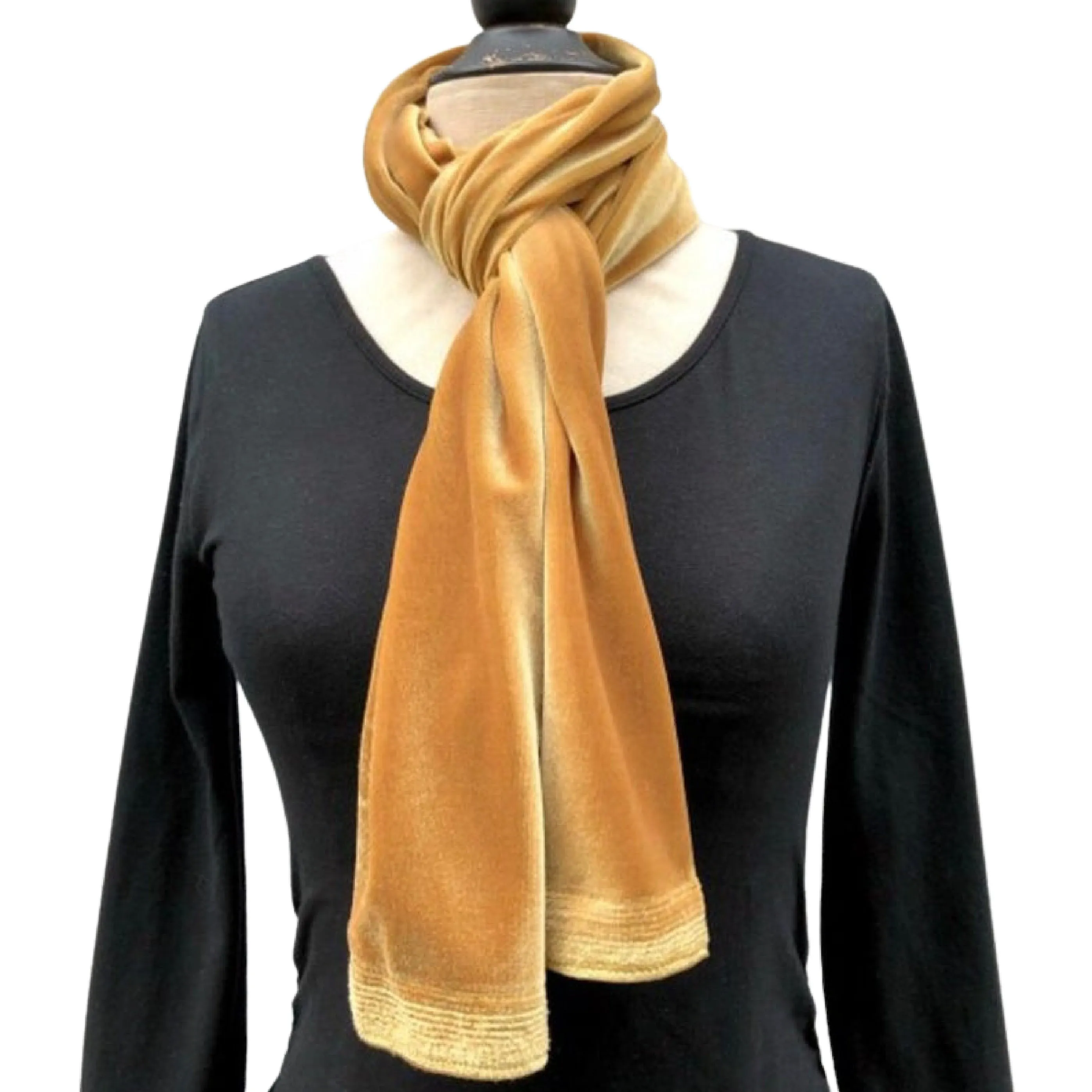 Long Lush Velvet Scarf | Boston Millinery