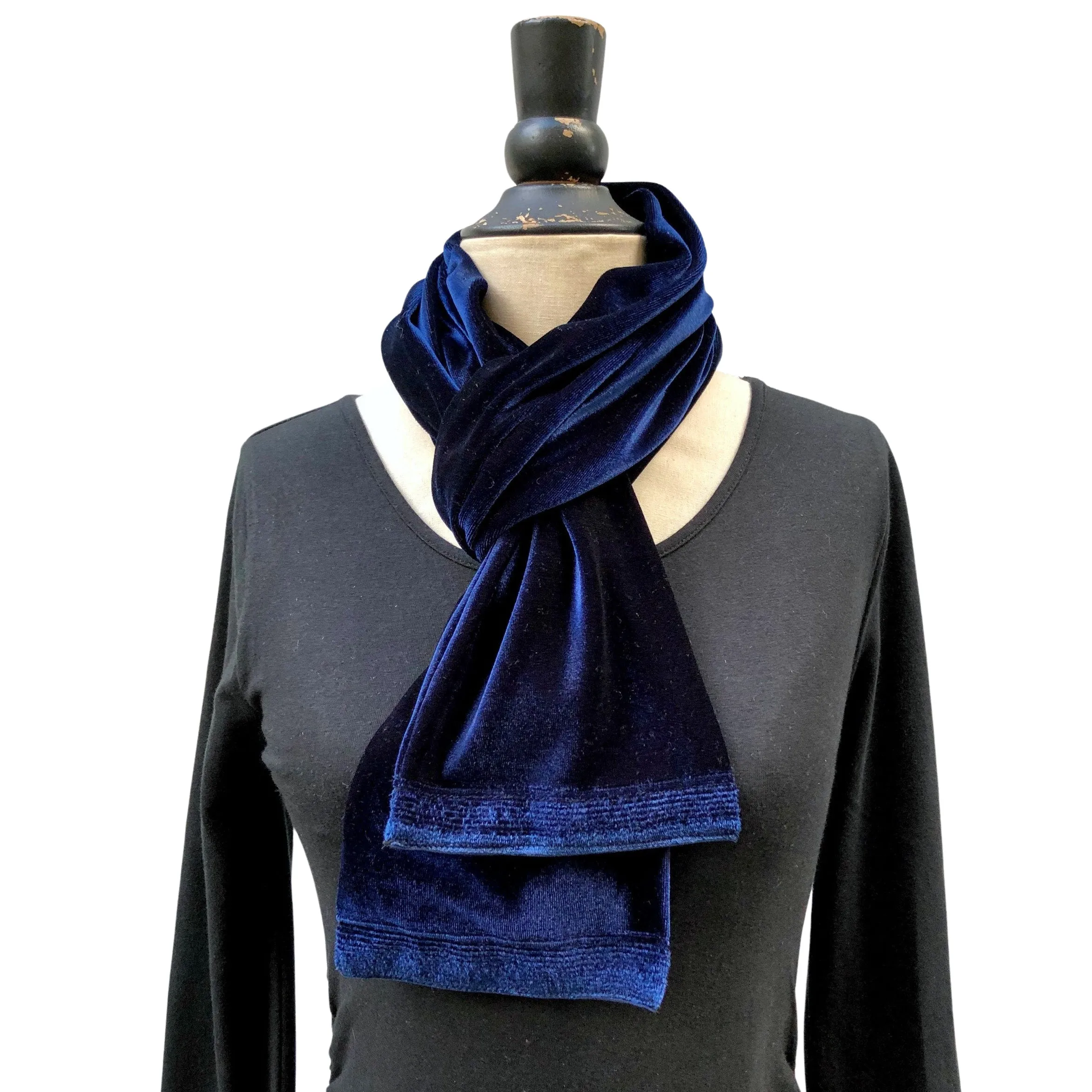 Long Lush Velvet Scarf | Boston Millinery