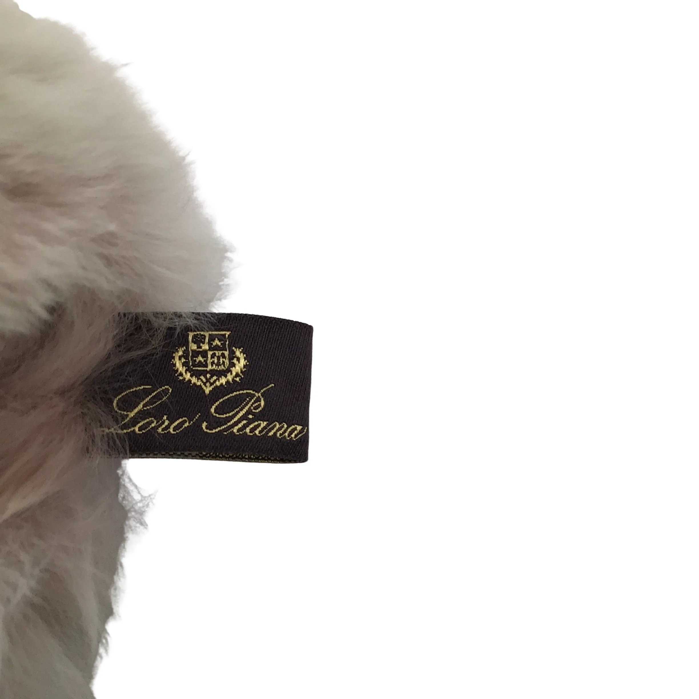 Loro Piana Light Pink Chinchilla Fur Trimmed Cashmere and Silk Scarf