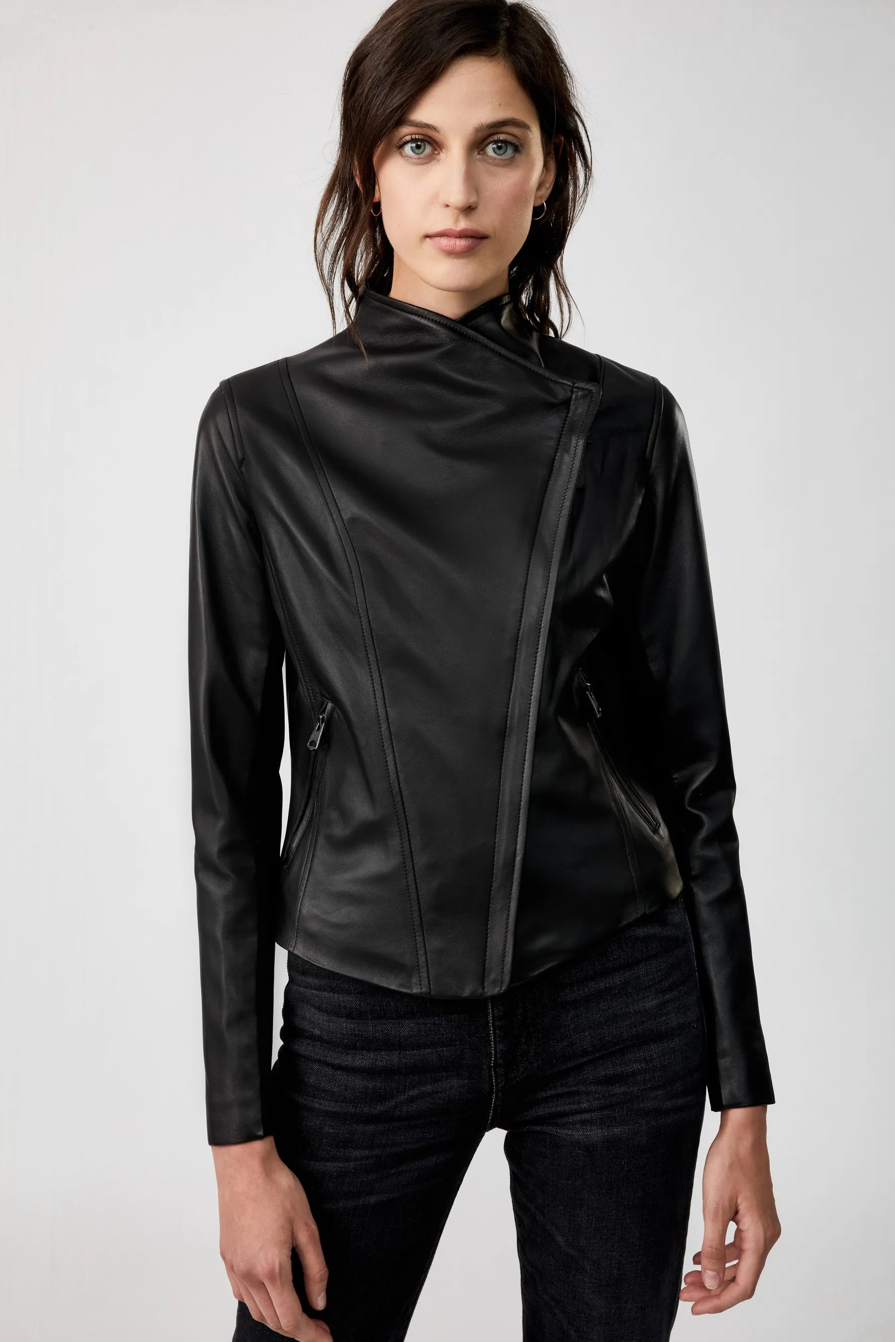 MACKAGE - Dinah Leather Jacket in Black