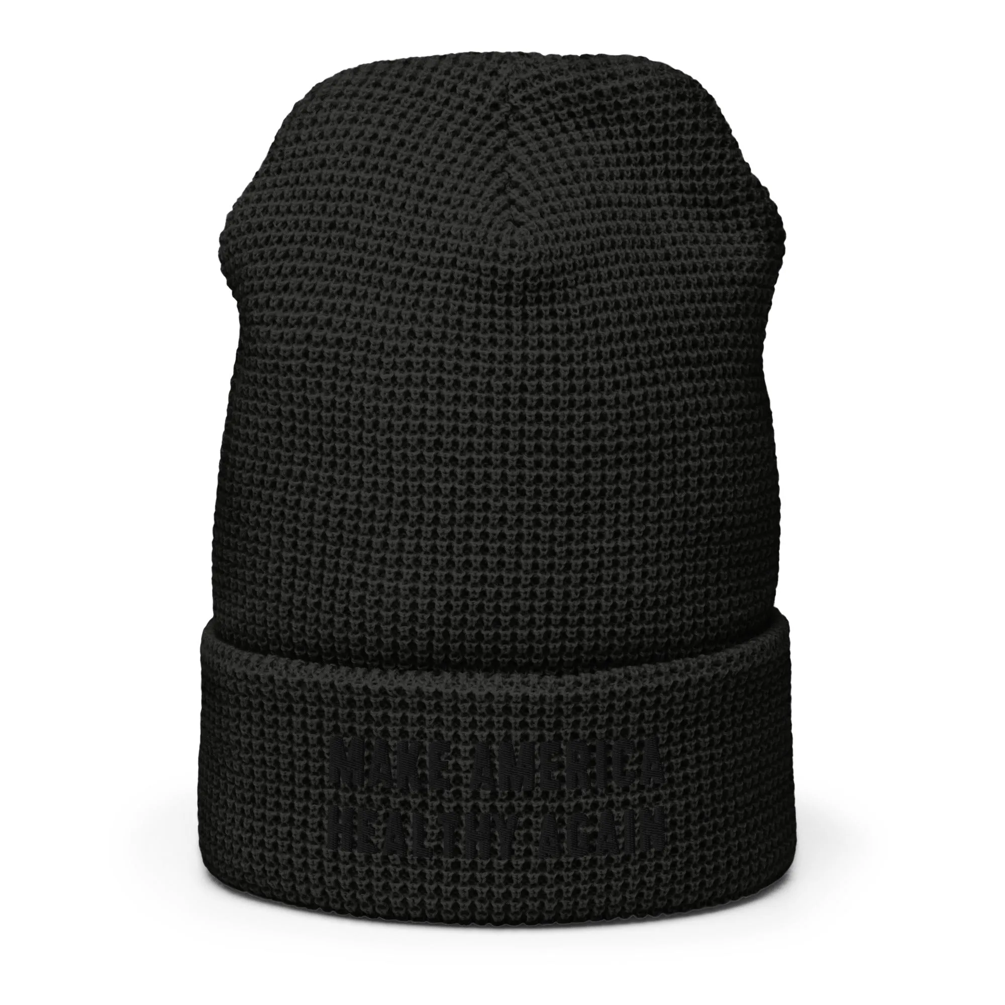 Make America Healthy Again II Onyx Waffle Beanie