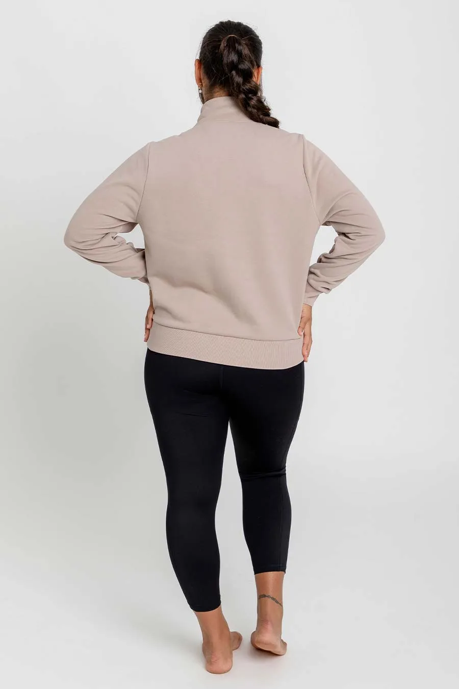 Mama Nursing Jumper - Mocha Brown