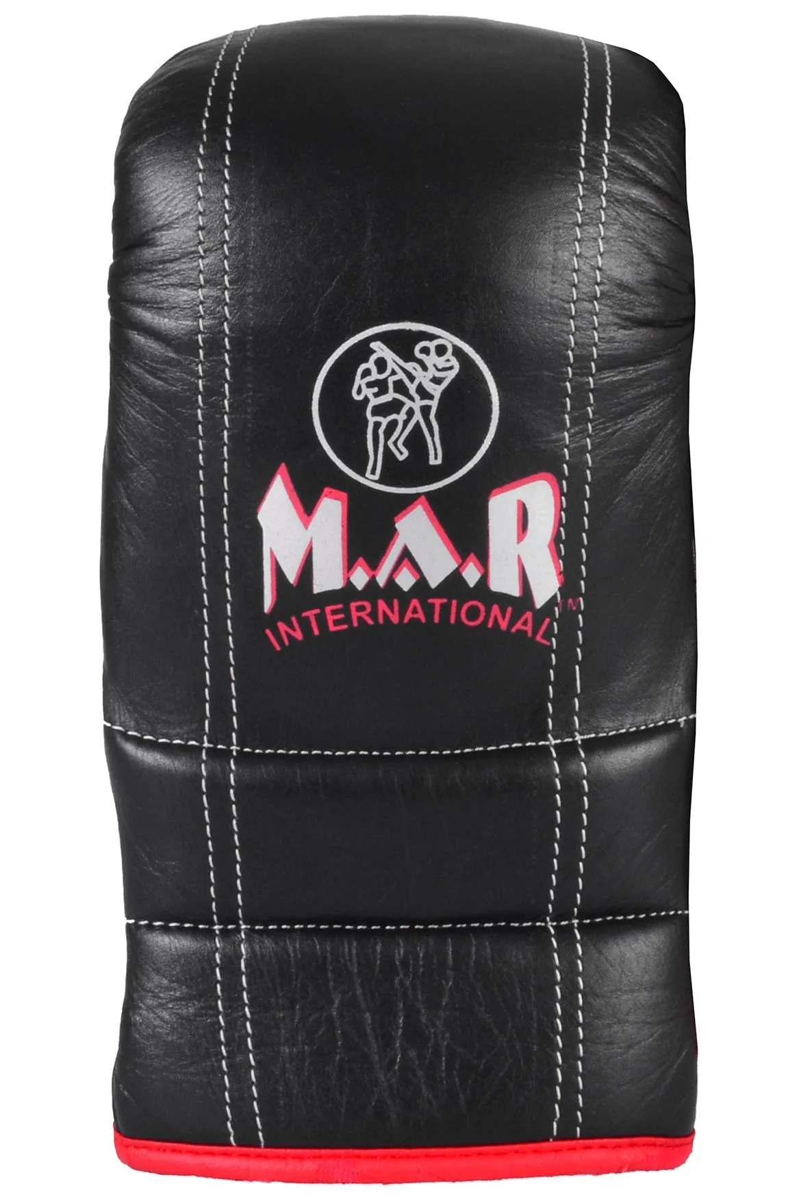 MAR-137 | Black Double Ribbed Bag Gloves For Pro Training