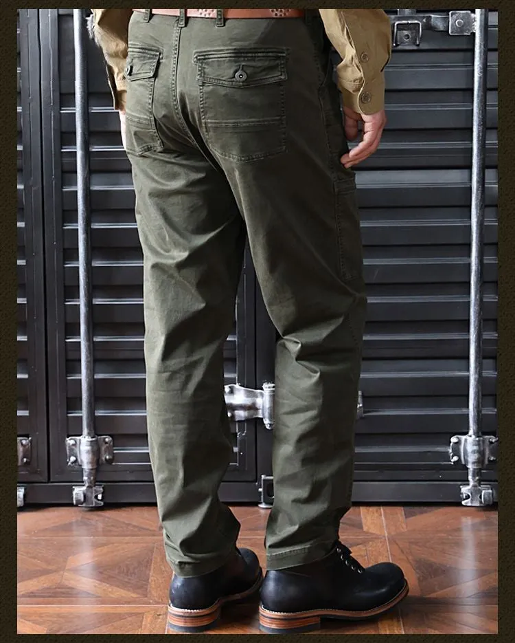 Men's Cargo Pants Straight Slim Fit