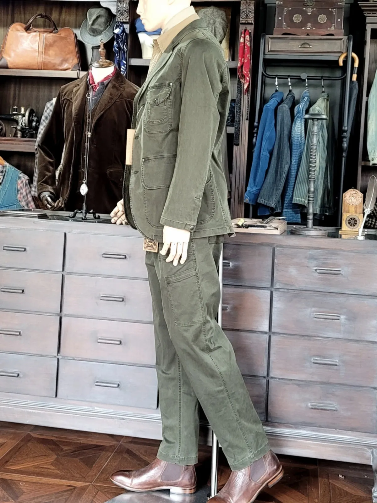 Men's Cargo Pants Straight Slim Fit