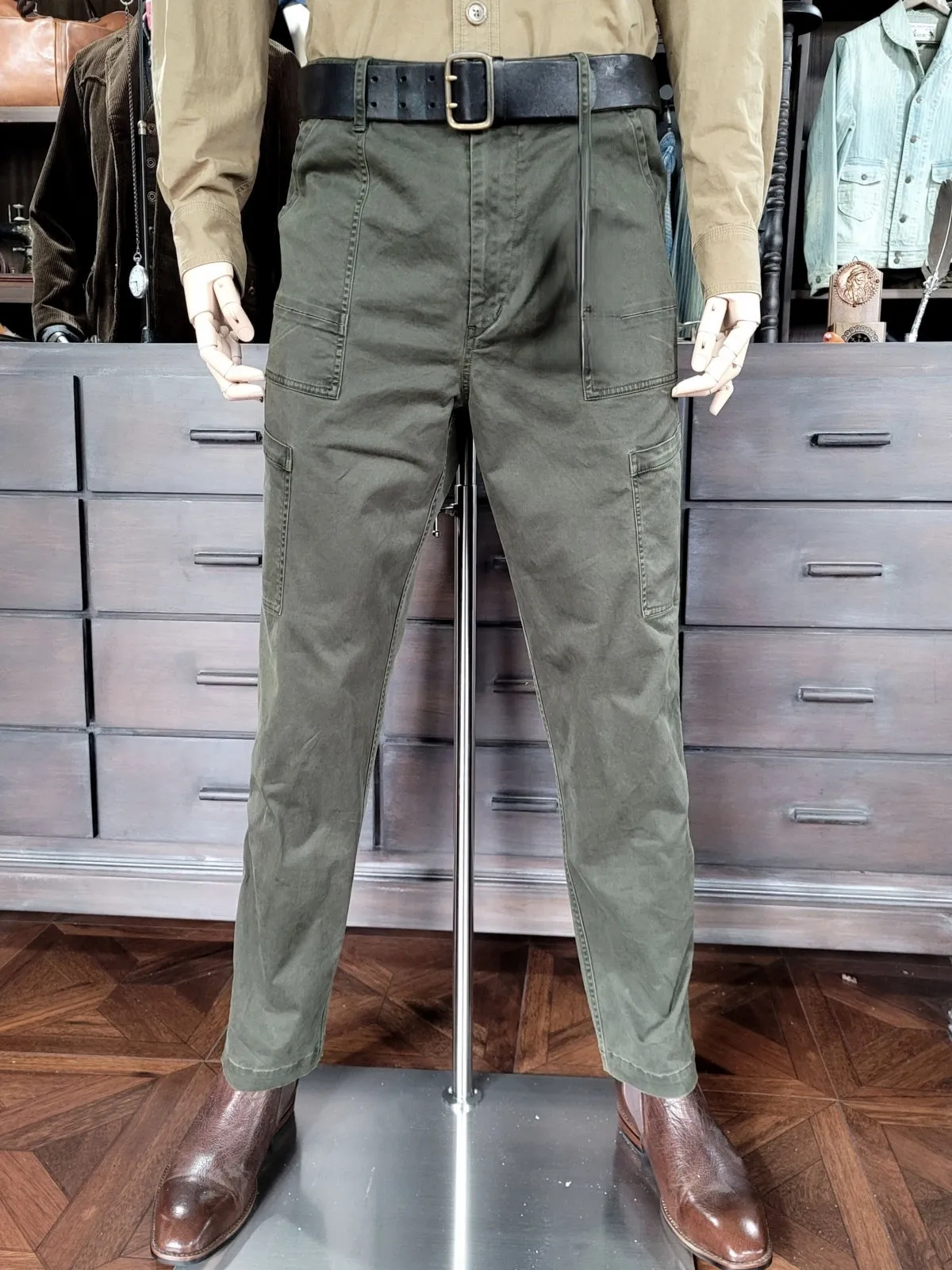 Men's Cargo Pants Straight Slim Fit