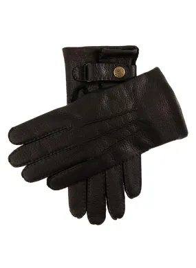 Men's Handsewn Three-Point Cashmere-Lined Deerskin Leather Gloves