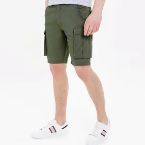 Men's Solid Color Casual Cargo Shorts