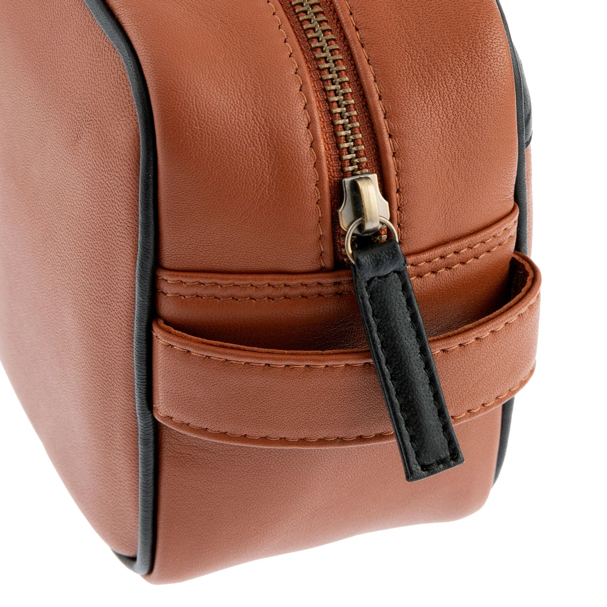 Men's The Suited Racer Smooth Nappa Leather Wash Bag