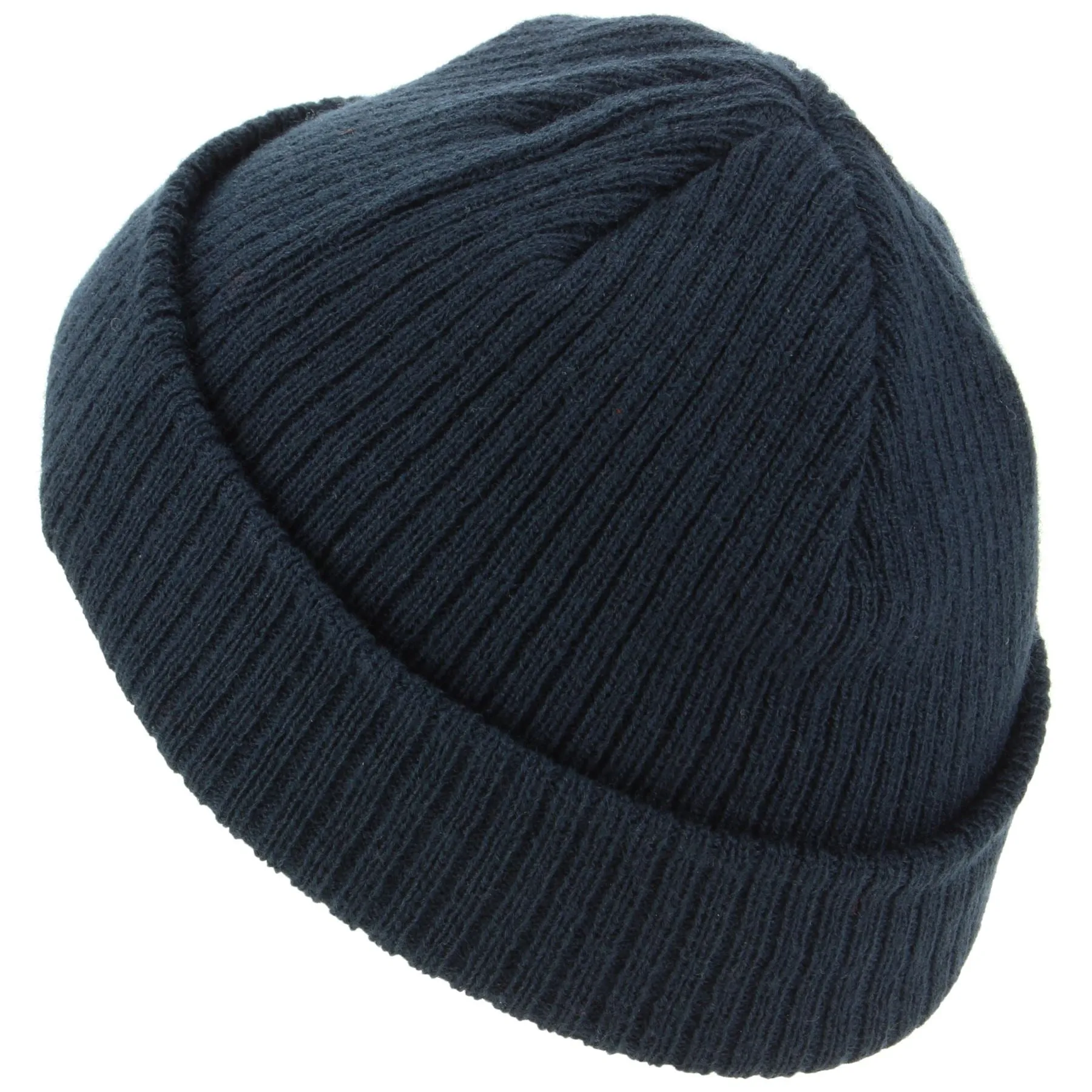 Mini Fisherman's Beanie Hat - Navy