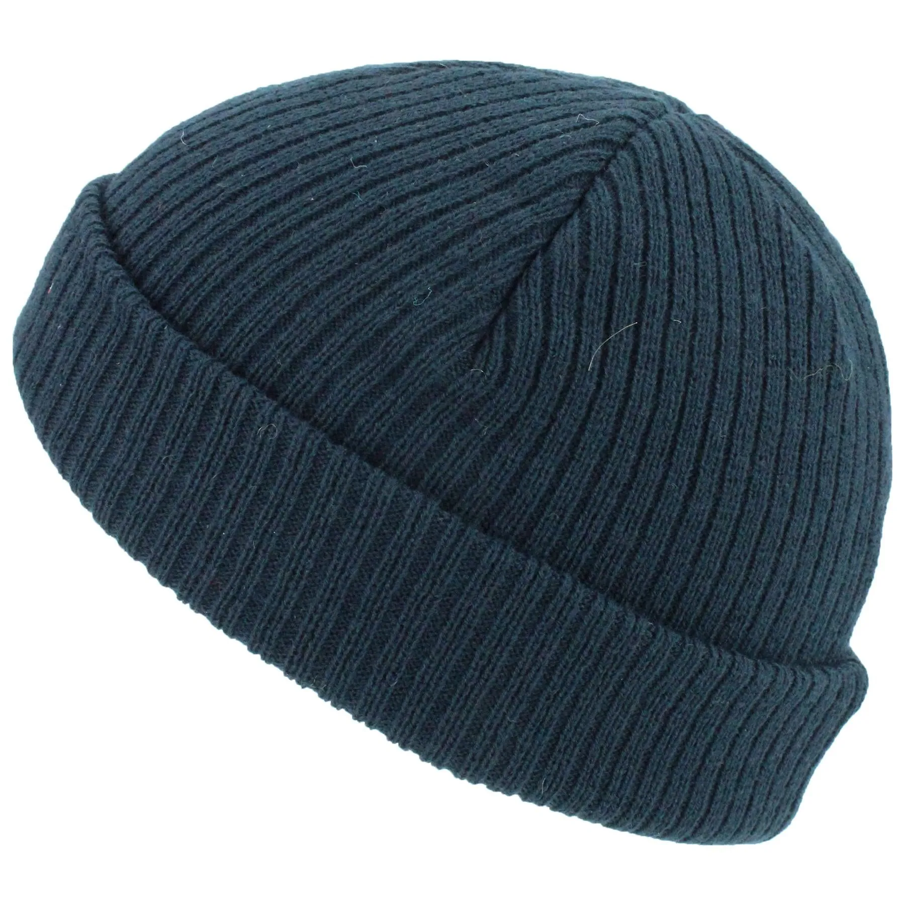 Mini Fisherman's Beanie Hat - Navy