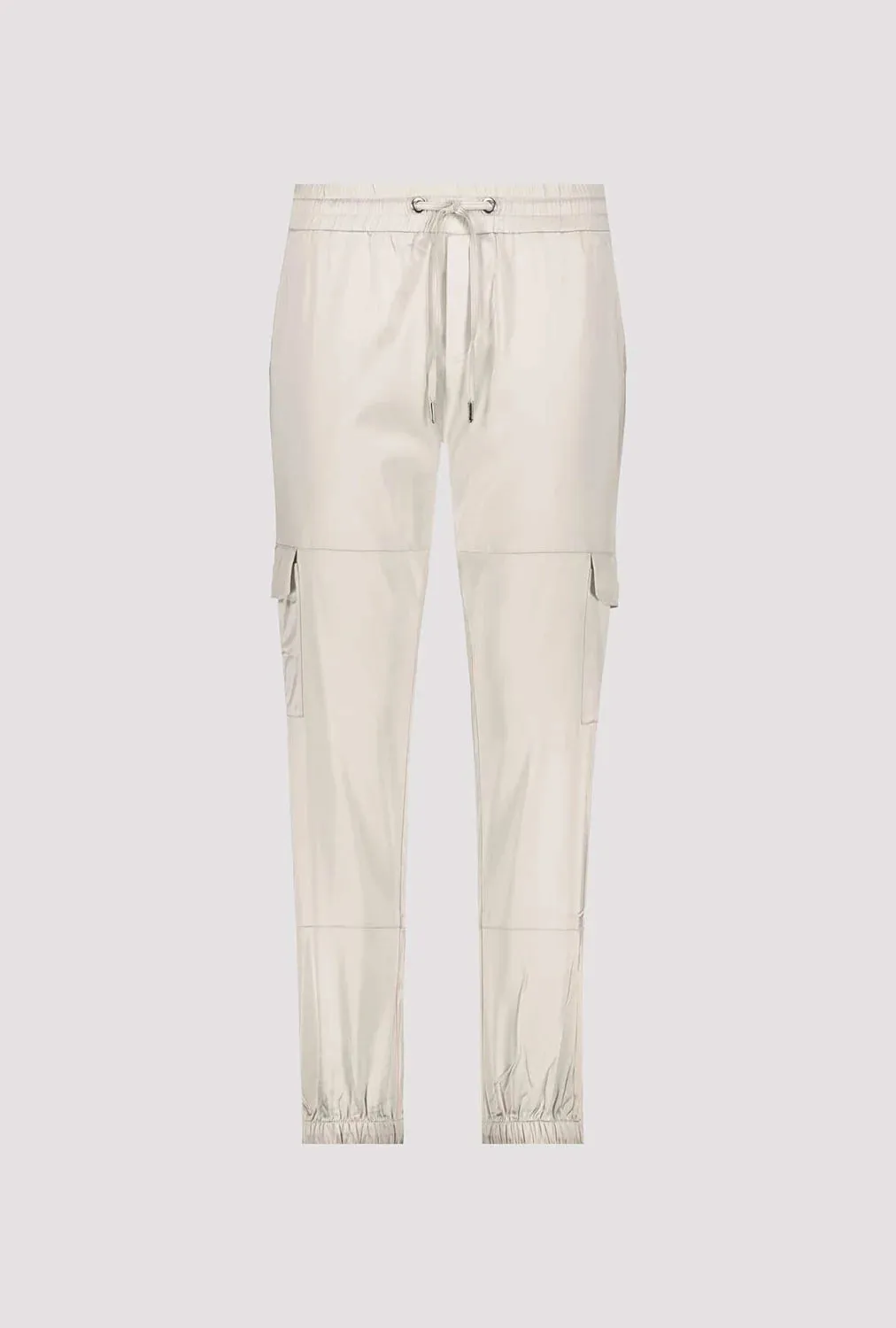 monari Cargo Jogger Satin Pants - Light sand