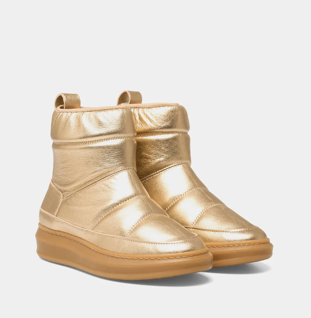 Moon Gold Metallic Moon Boots