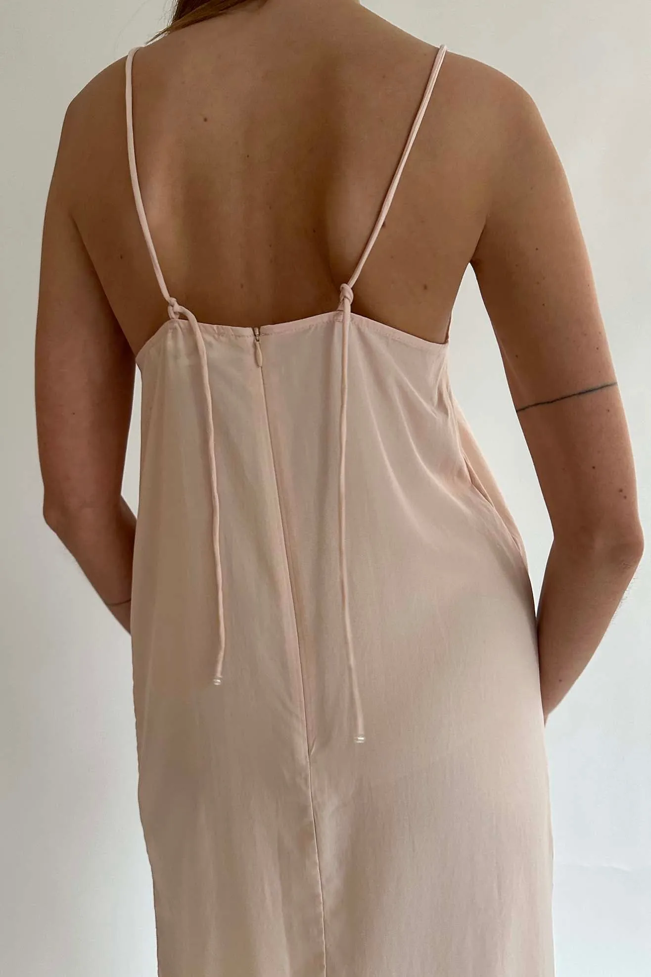 MR. LARKIN, Merci Slip Dress, Peach Dust