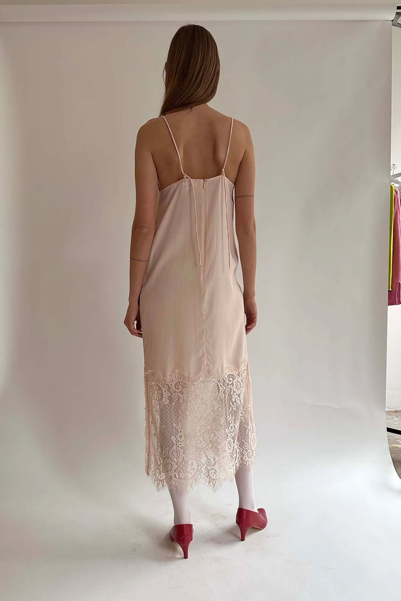 MR. LARKIN, Merci Slip Dress, Peach Dust