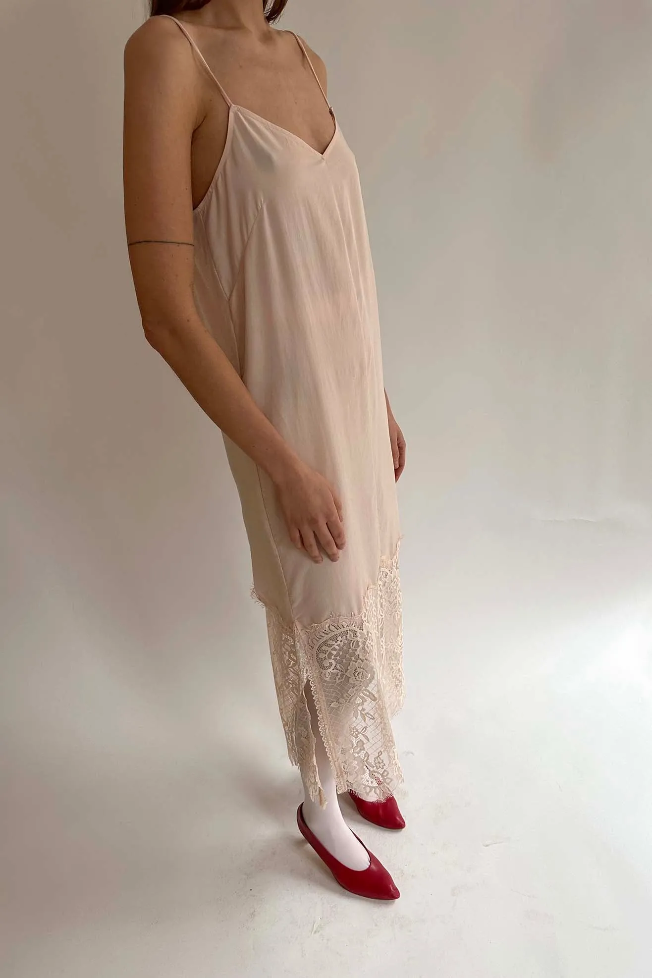 MR. LARKIN, Merci Slip Dress, Peach Dust