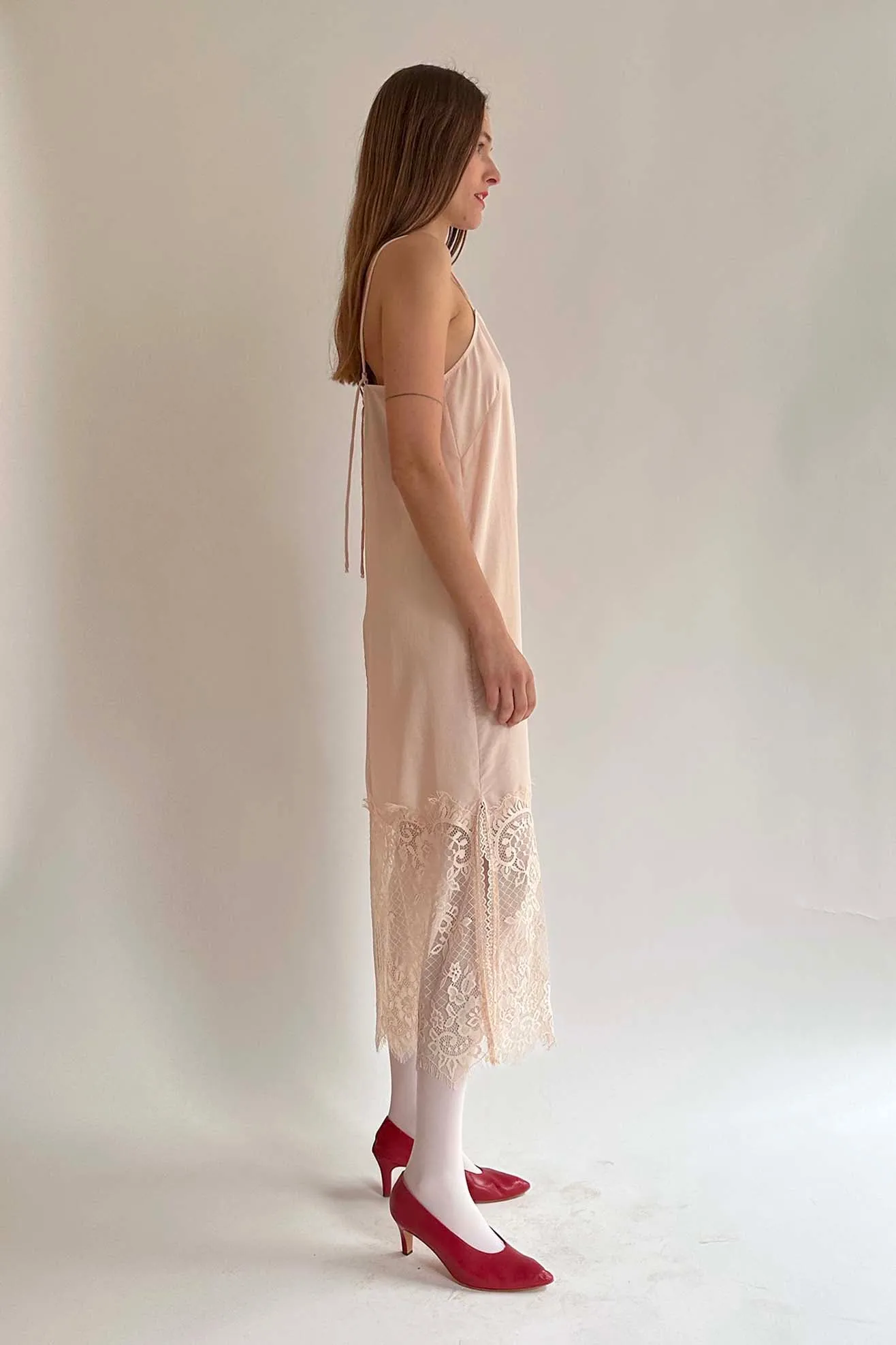 MR. LARKIN, Merci Slip Dress, Peach Dust