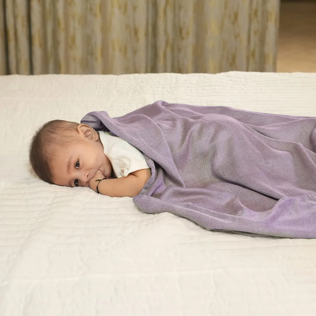 Mush Ultra-Soft, Light Weight & Thermoregulating, All Season 100% Bamboo Blanket & Dohar (Lavender, Small - 3.33 x 4.5 ft)