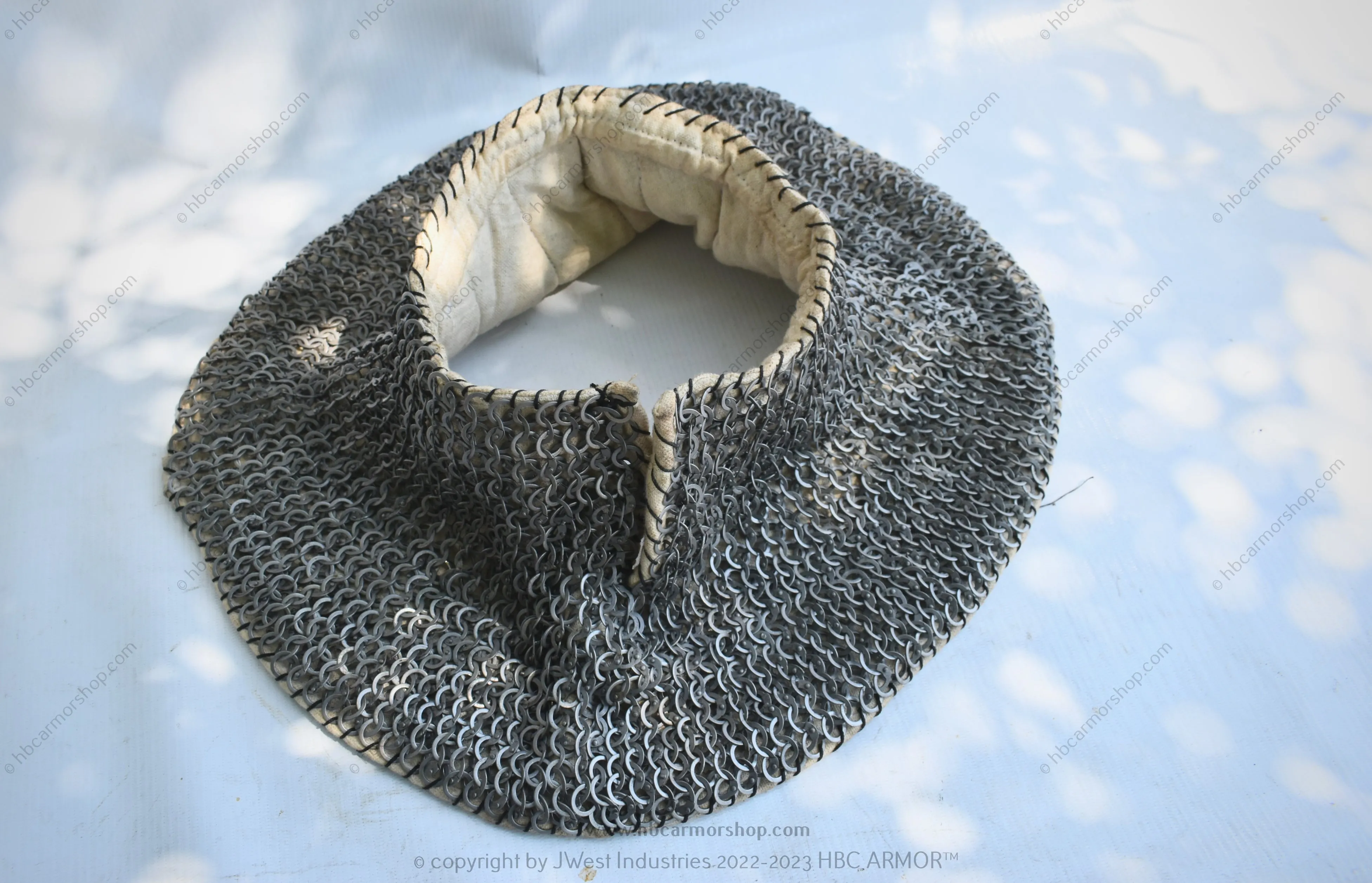 Padded Chainmail Collar - Medieval Reenactment,SCA