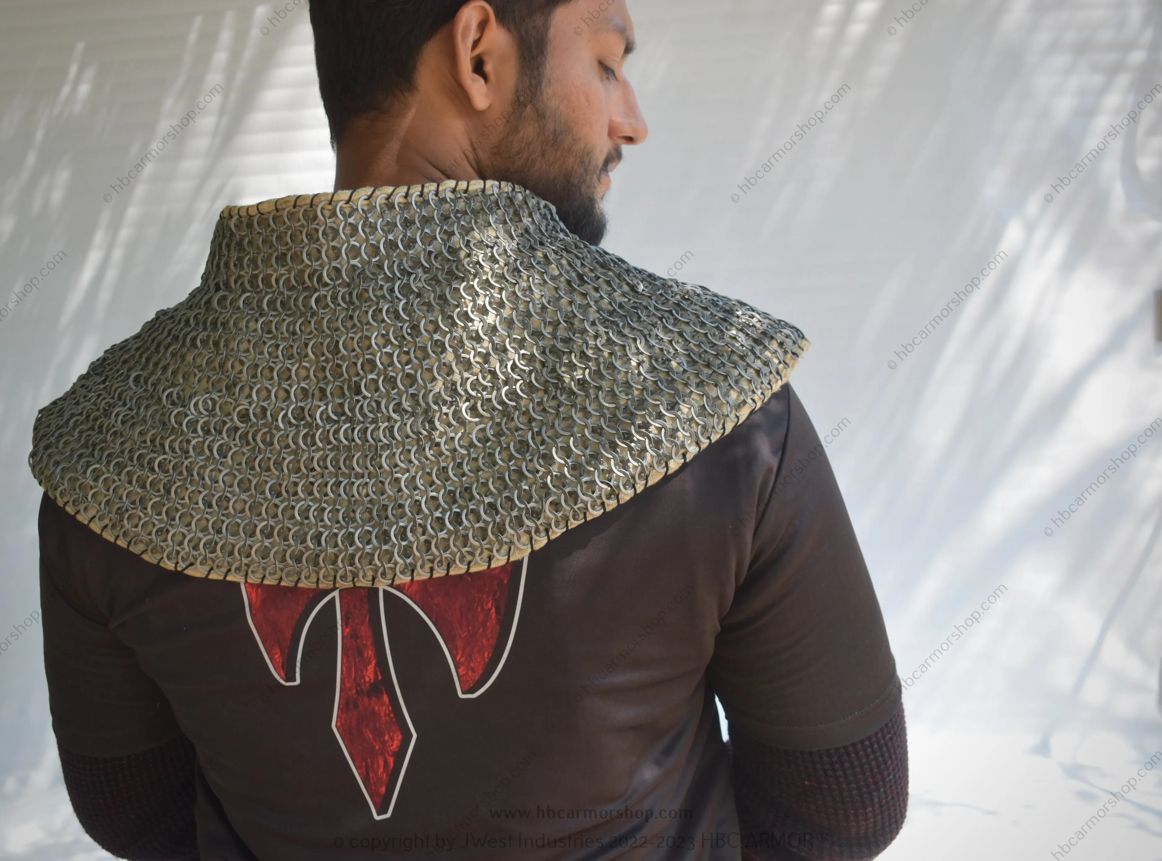 Padded Chainmail Collar - Medieval Reenactment,SCA