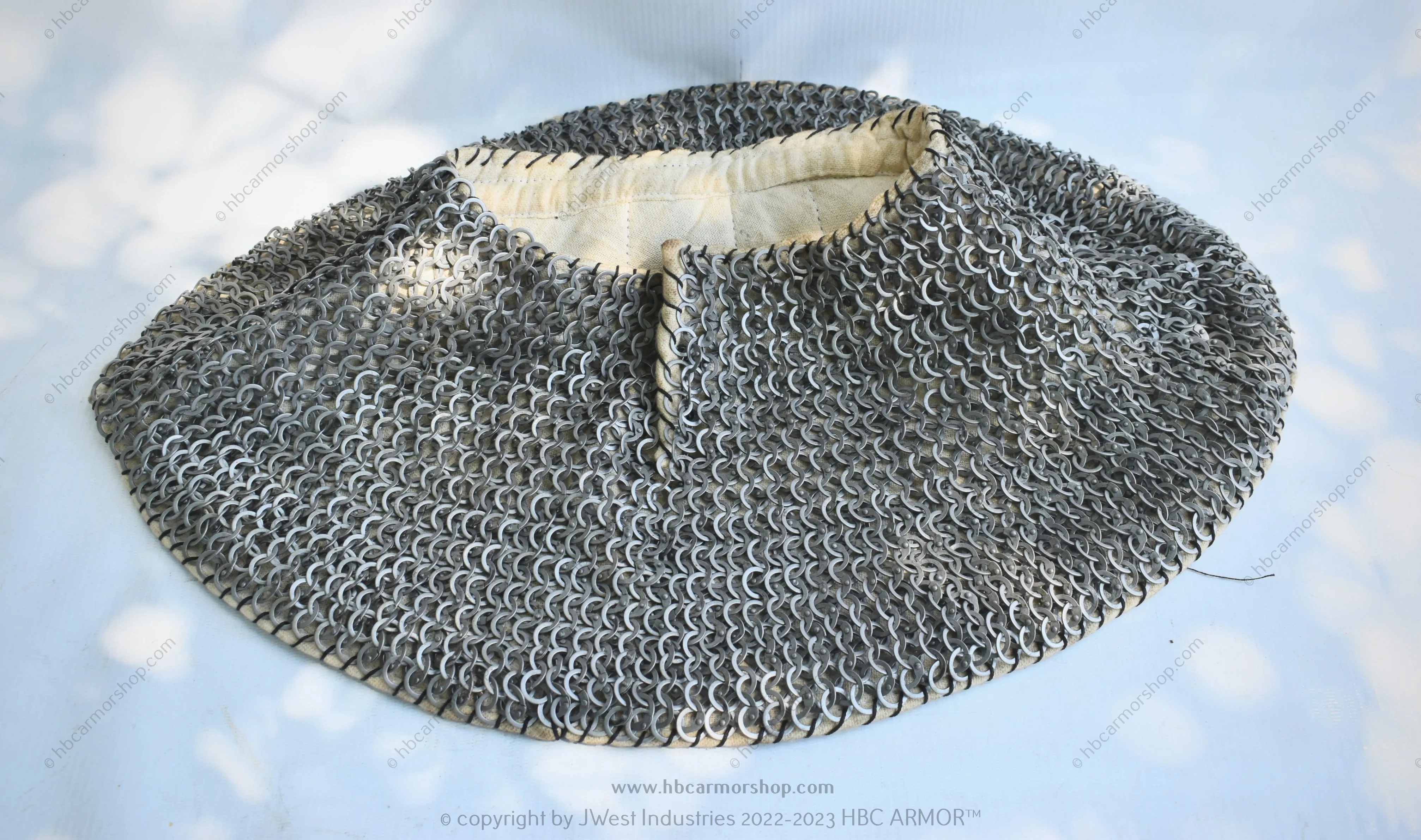 Padded Chainmail Collar - Medieval Reenactment,SCA