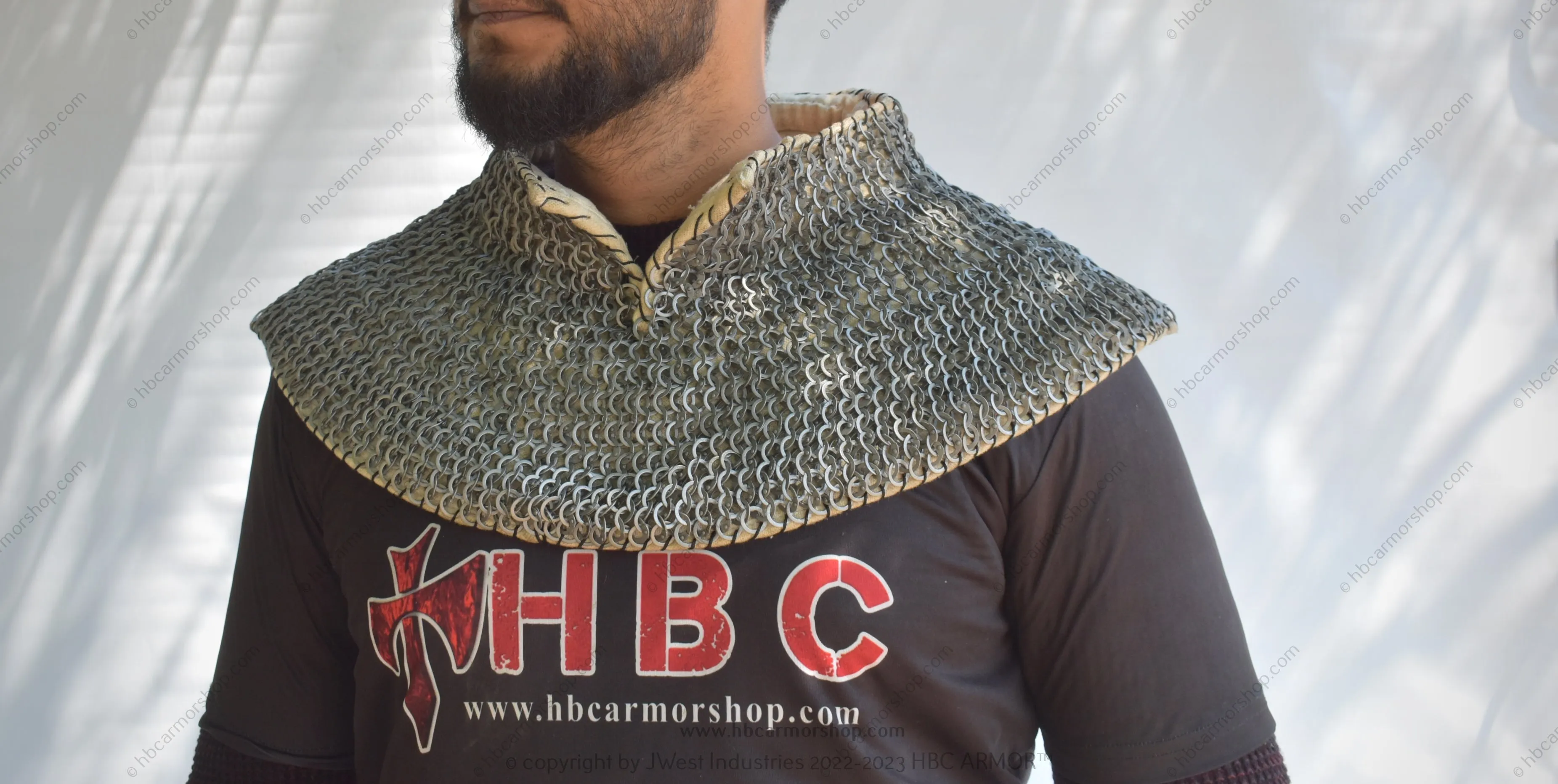 Padded Chainmail Collar - Medieval Reenactment,SCA