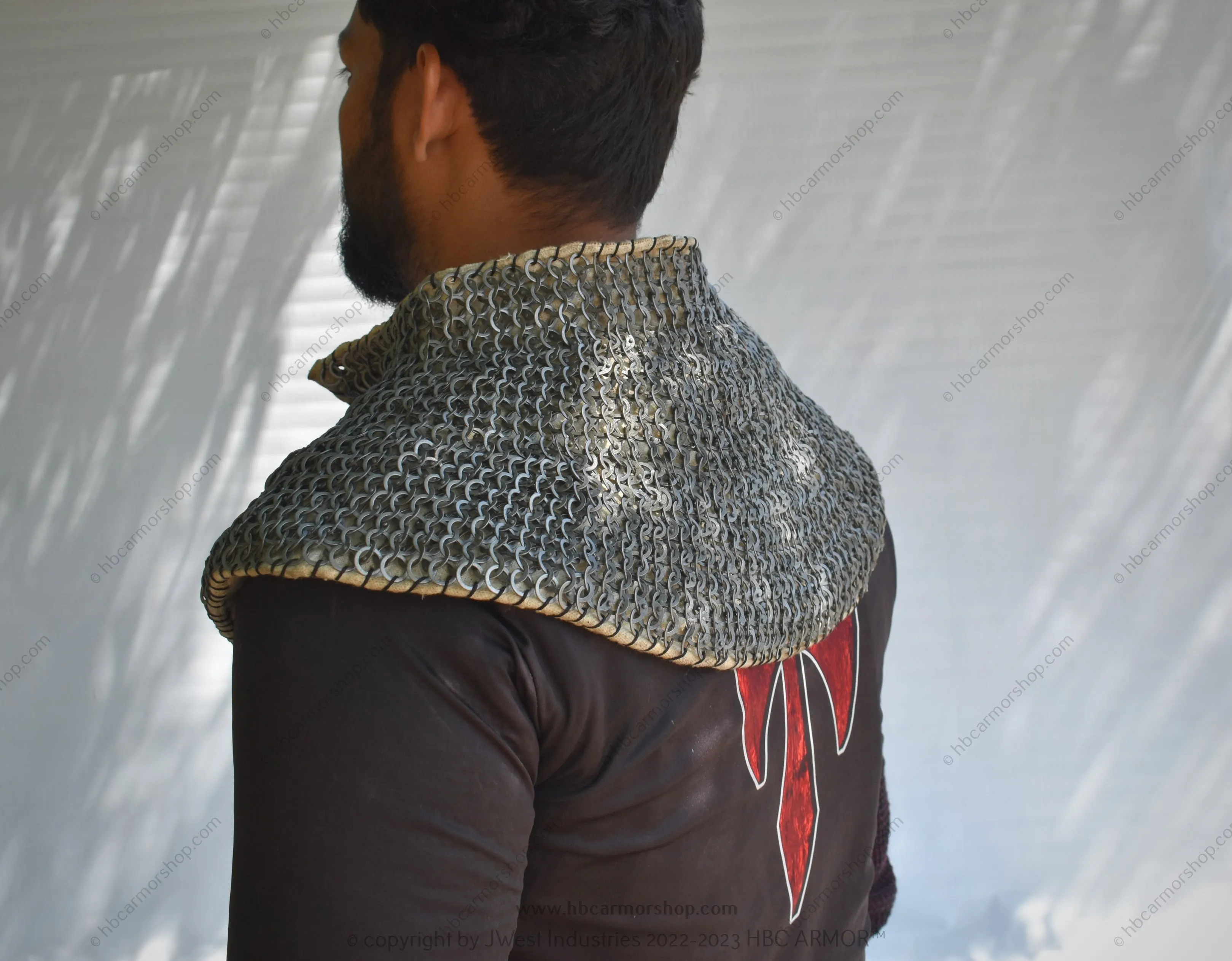 Padded Chainmail Collar - Medieval Reenactment,SCA