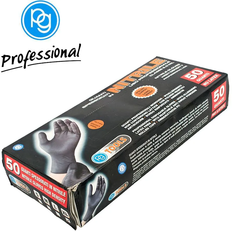 PG NITRILE GLOVES EXTRA LARGE 50 PCE HIGH DENSITY ( X25 PAIRS ) PG50612