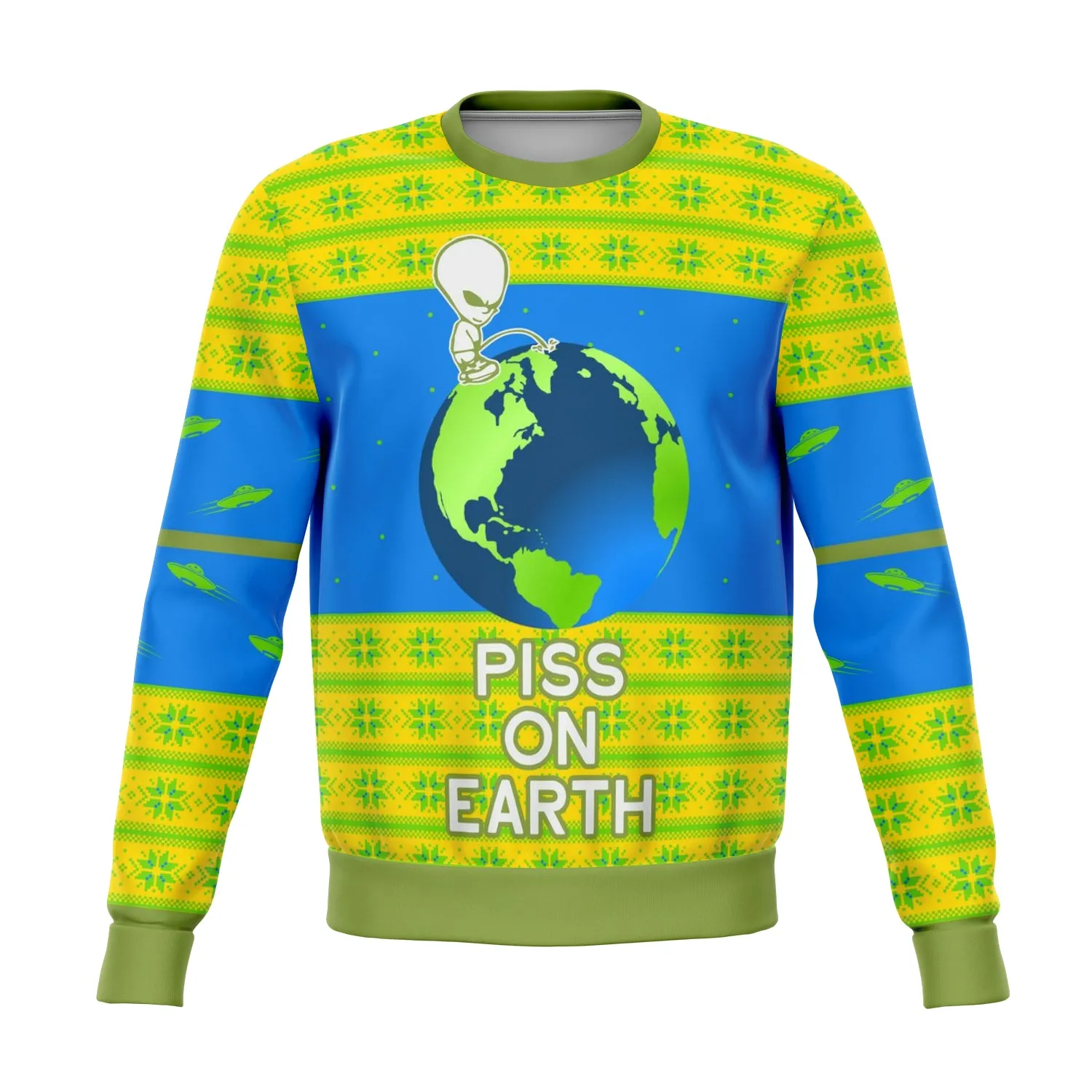 Piss On Earth Funny Ugly Christmas Sweater