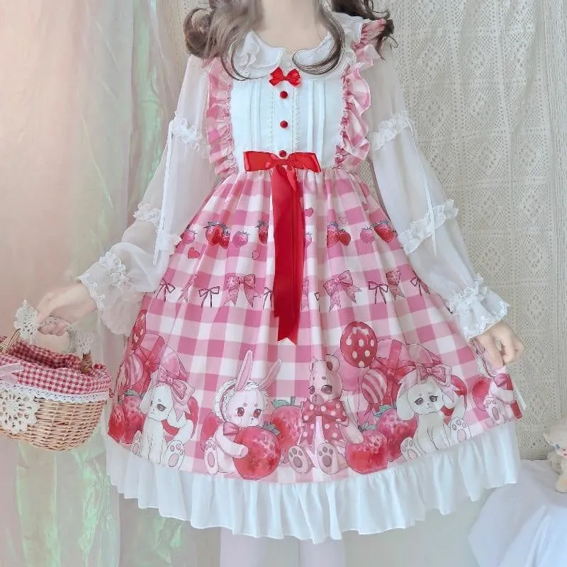 Plaid Baby Bun Lolita Dress