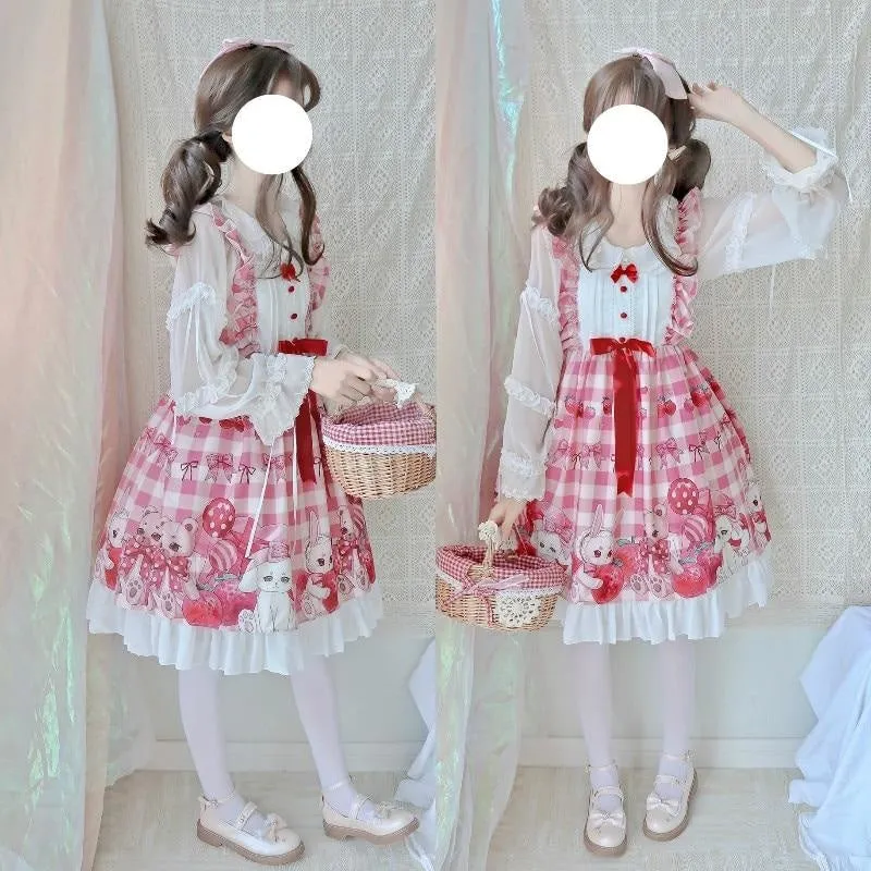 Plaid Baby Bun Lolita Dress