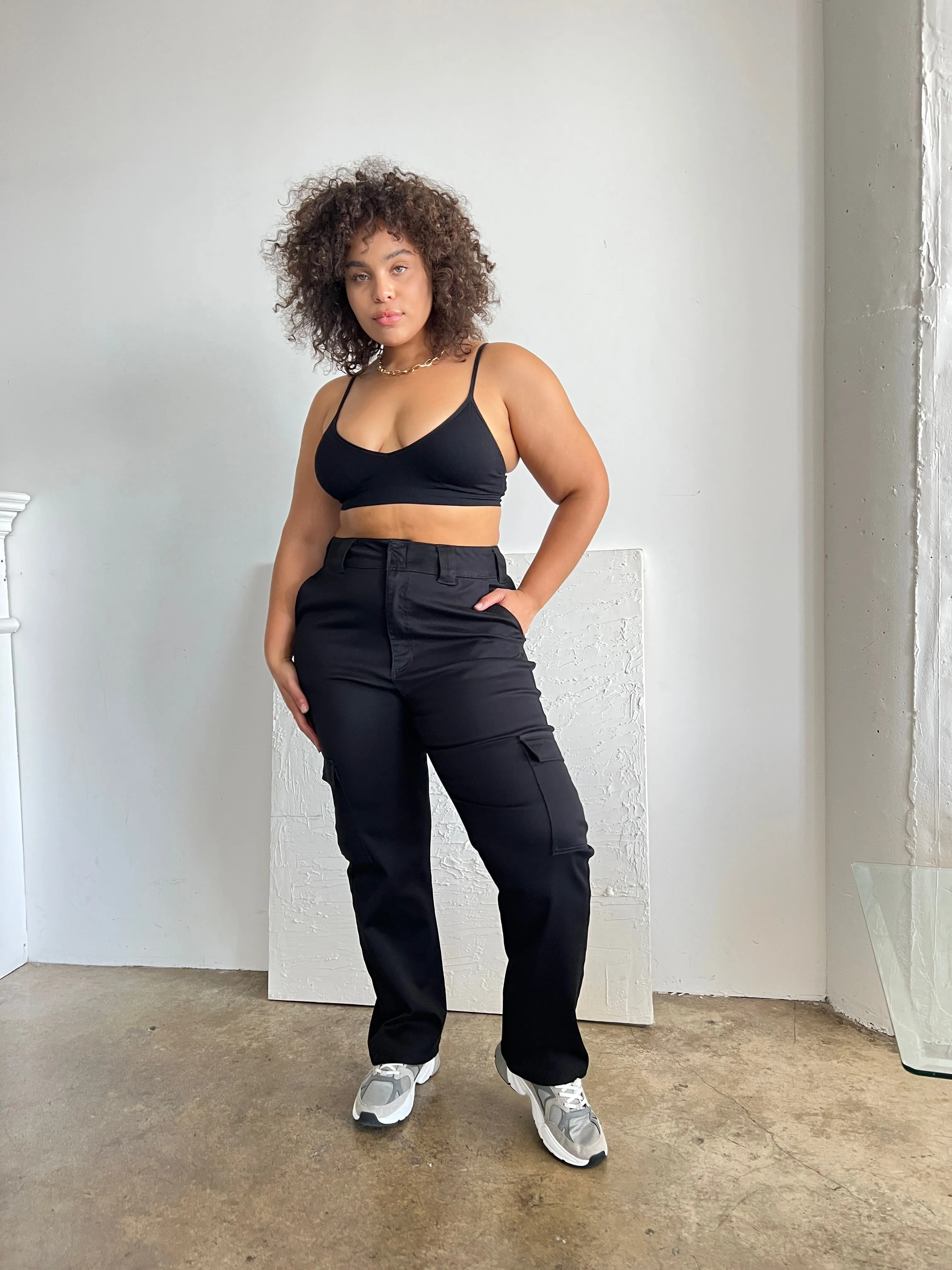 Plus Size Stretch Cargo Pants