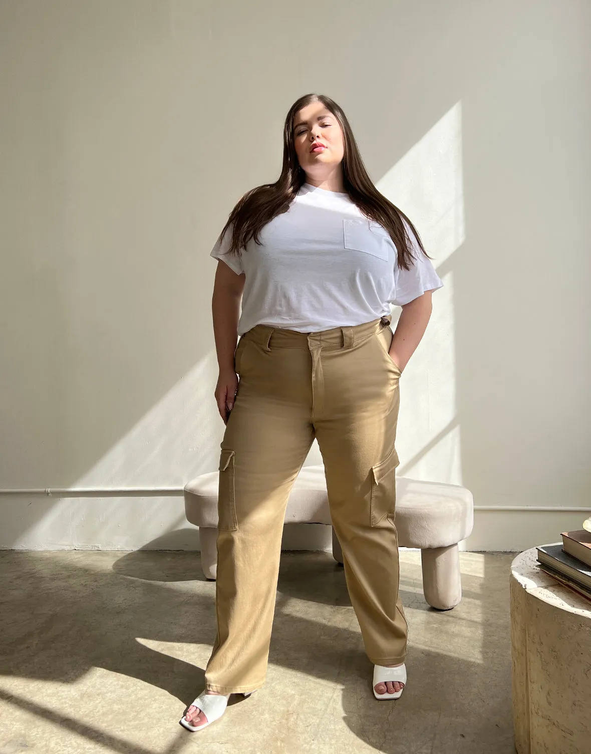 Plus Size Stretch Cargo Pants