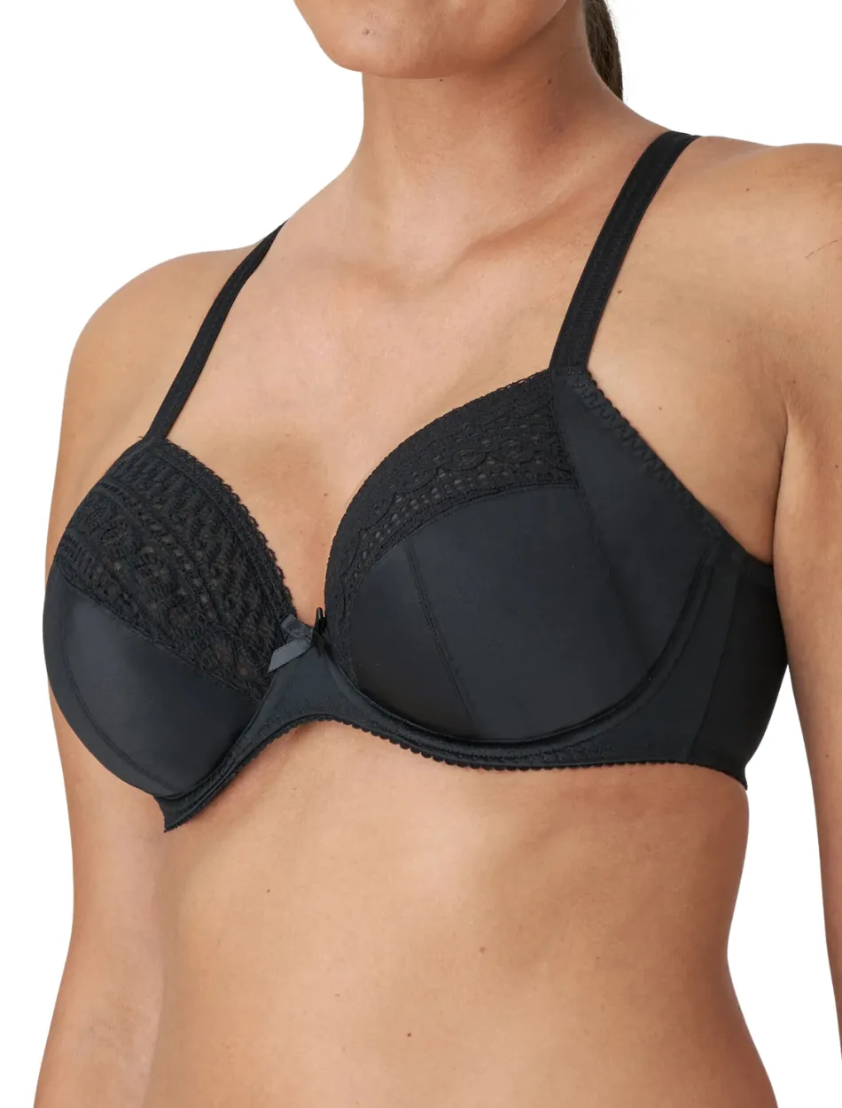 PrimaDonna Montara Plunge Cup Wire Bra, Black | Black Primadonna Montara bra | PrimaDonna Black Plunge Bra