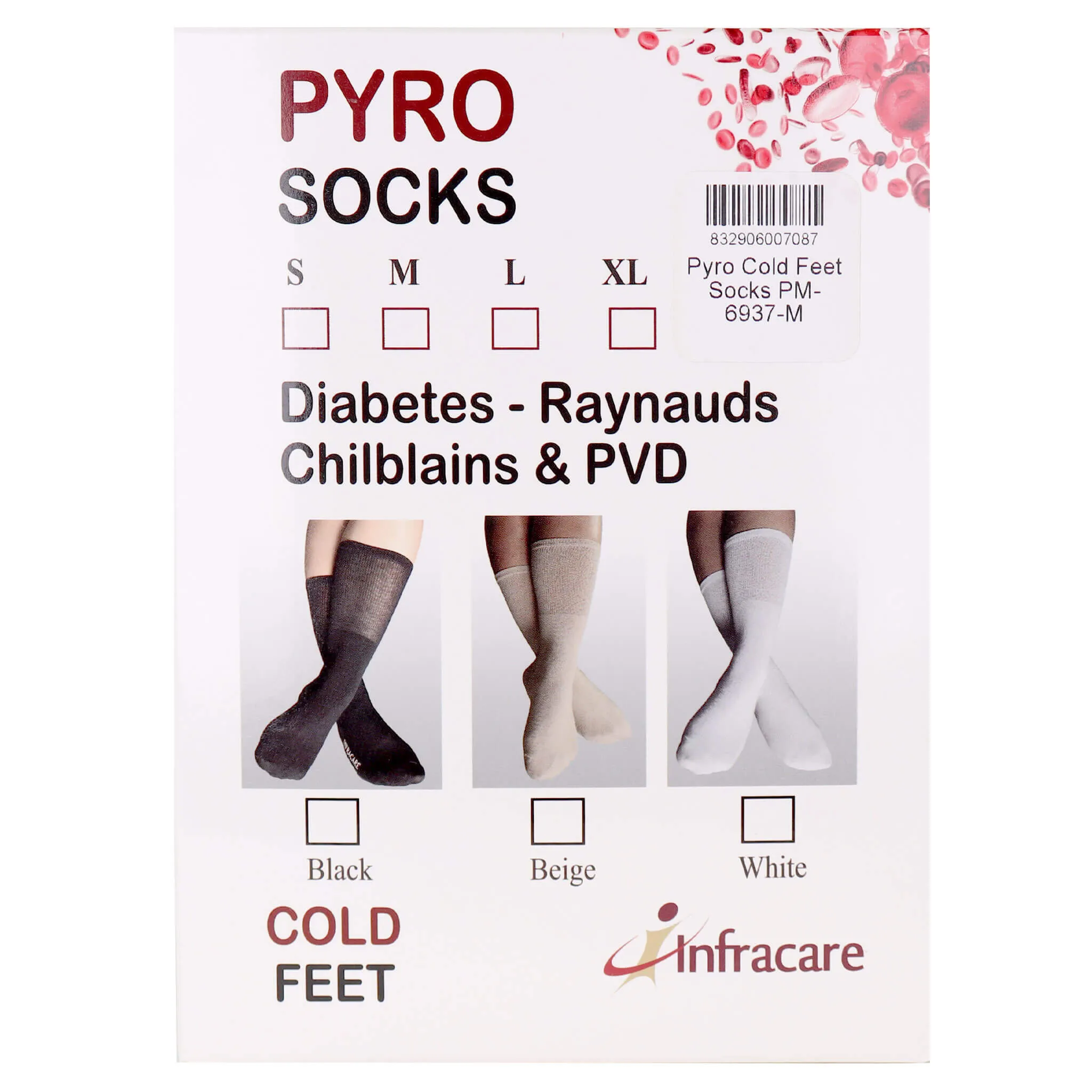 Pyro Cold Feet Socks- Black