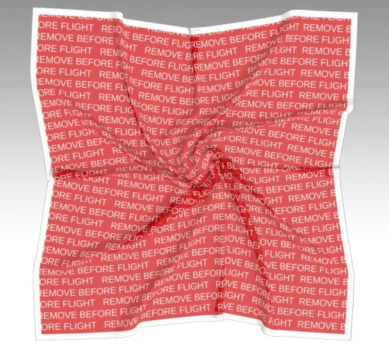 Remove Before Flight - Silk Scarf