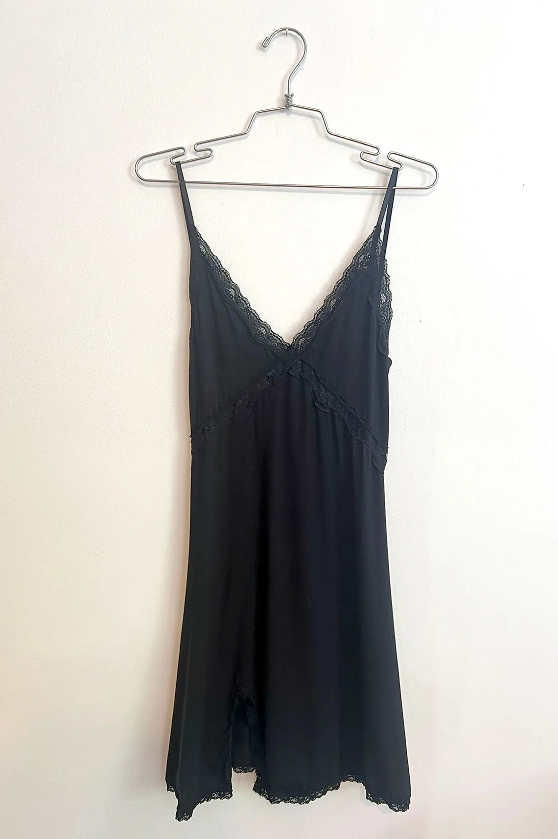 RETIRING 12/31 Ghostwriter Slip Dress in Black Tencel Modal Jersey