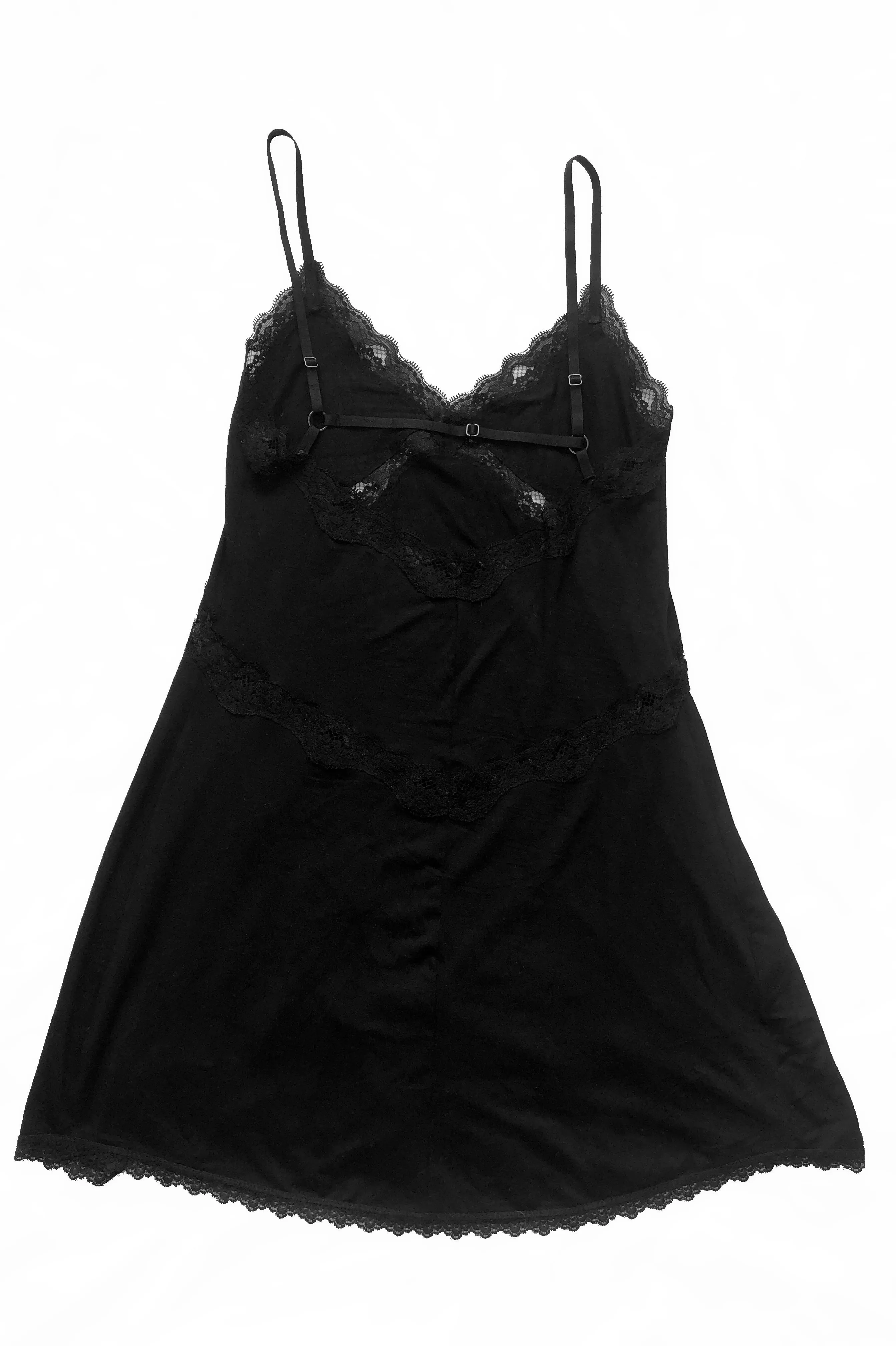 RETIRING 12/31 Ghostwriter Slip Dress in Black Tencel Modal Jersey