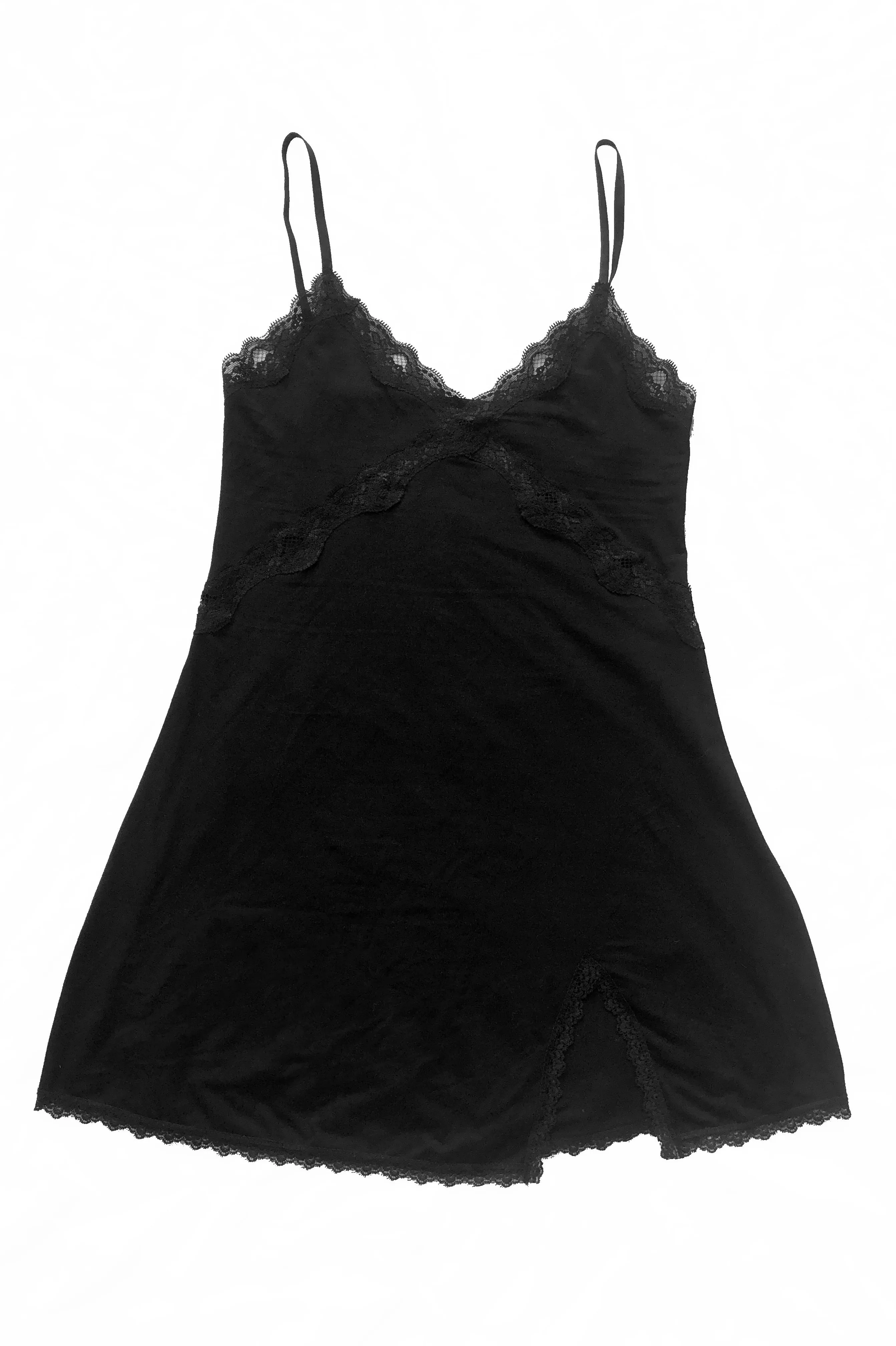 RETIRING 12/31 Ghostwriter Slip Dress in Black Tencel Modal Jersey