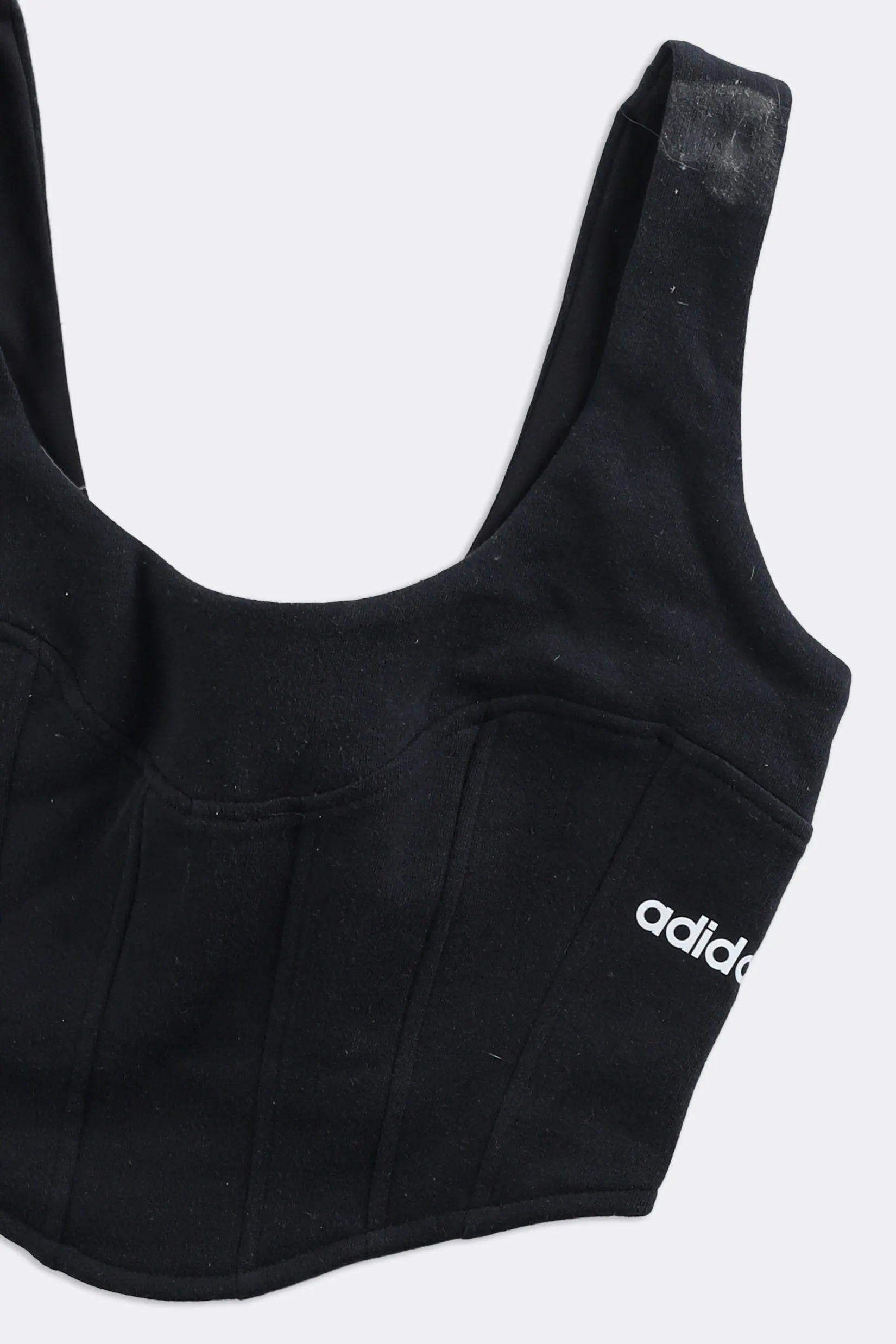 Rework Adidas Sweatshirt Bustier - XS