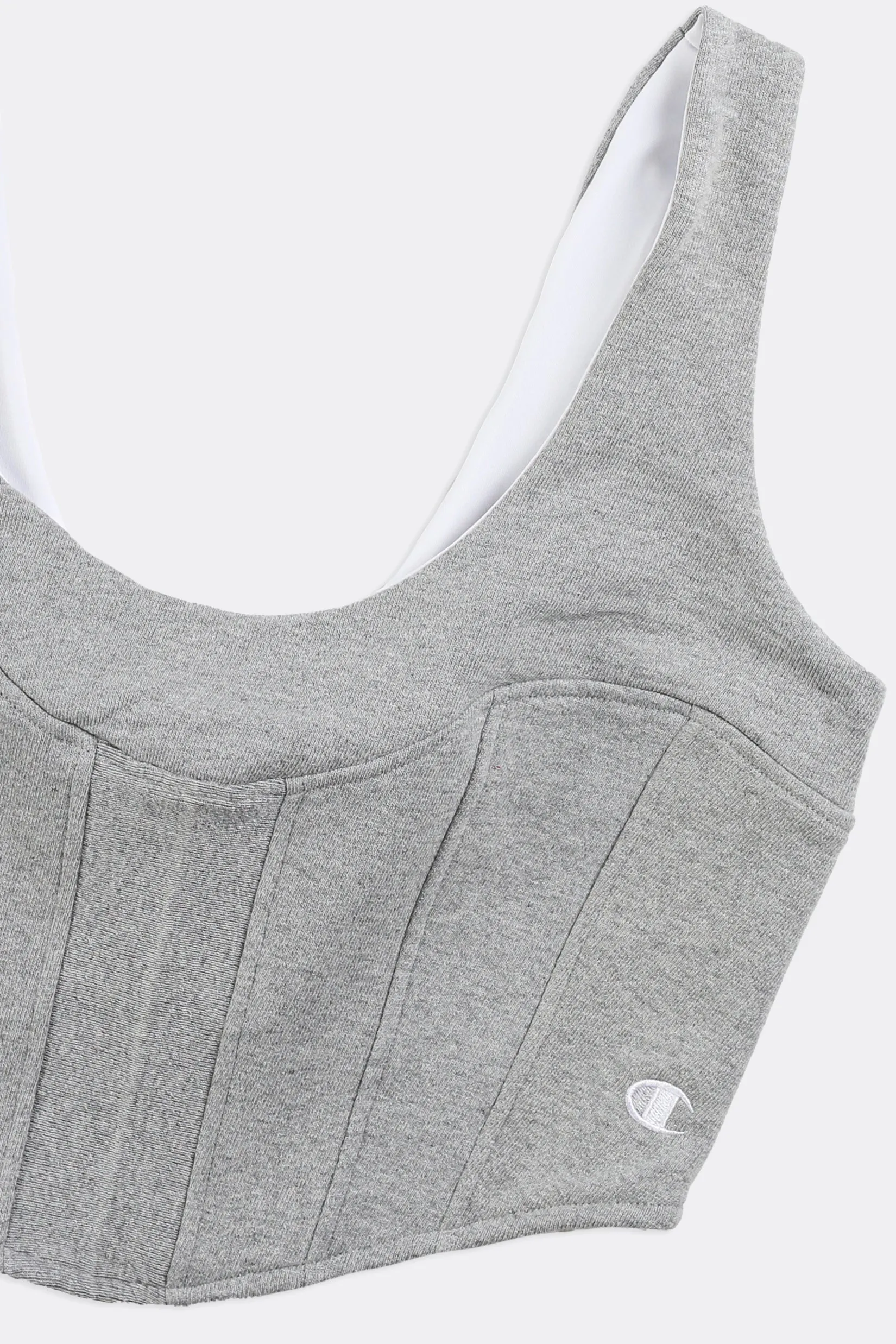 Rework Champion Sweatshirt Bustier - L