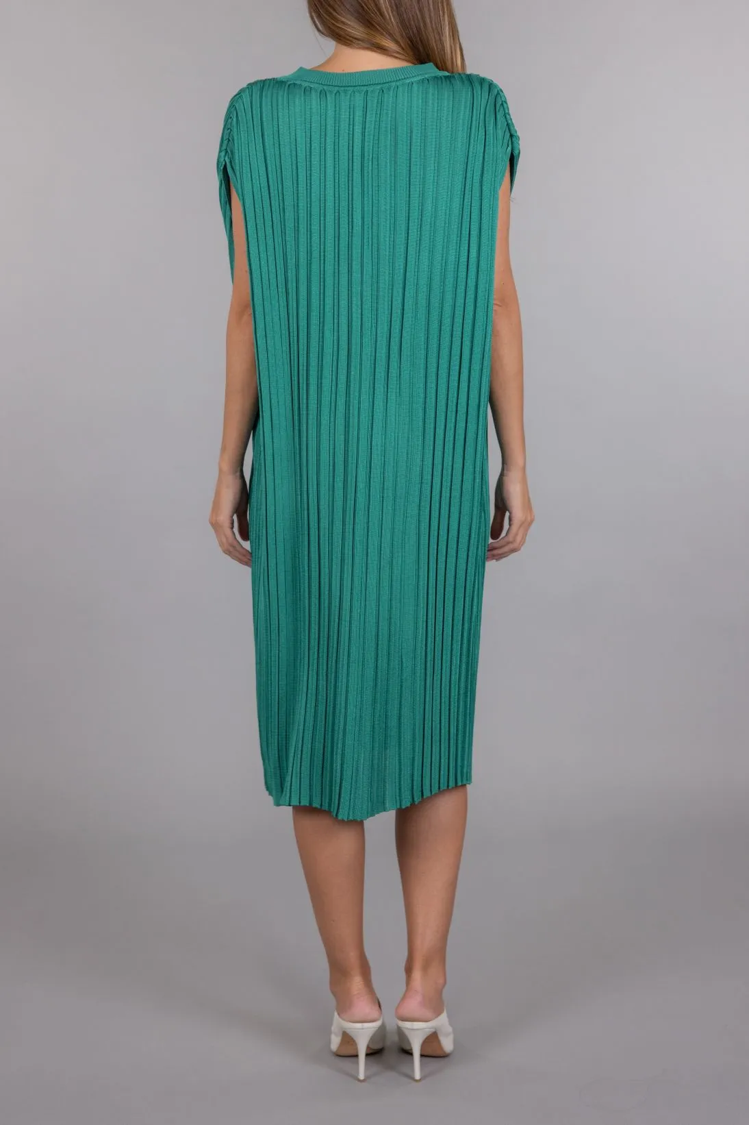 RIBBED VISCOSE DRESS