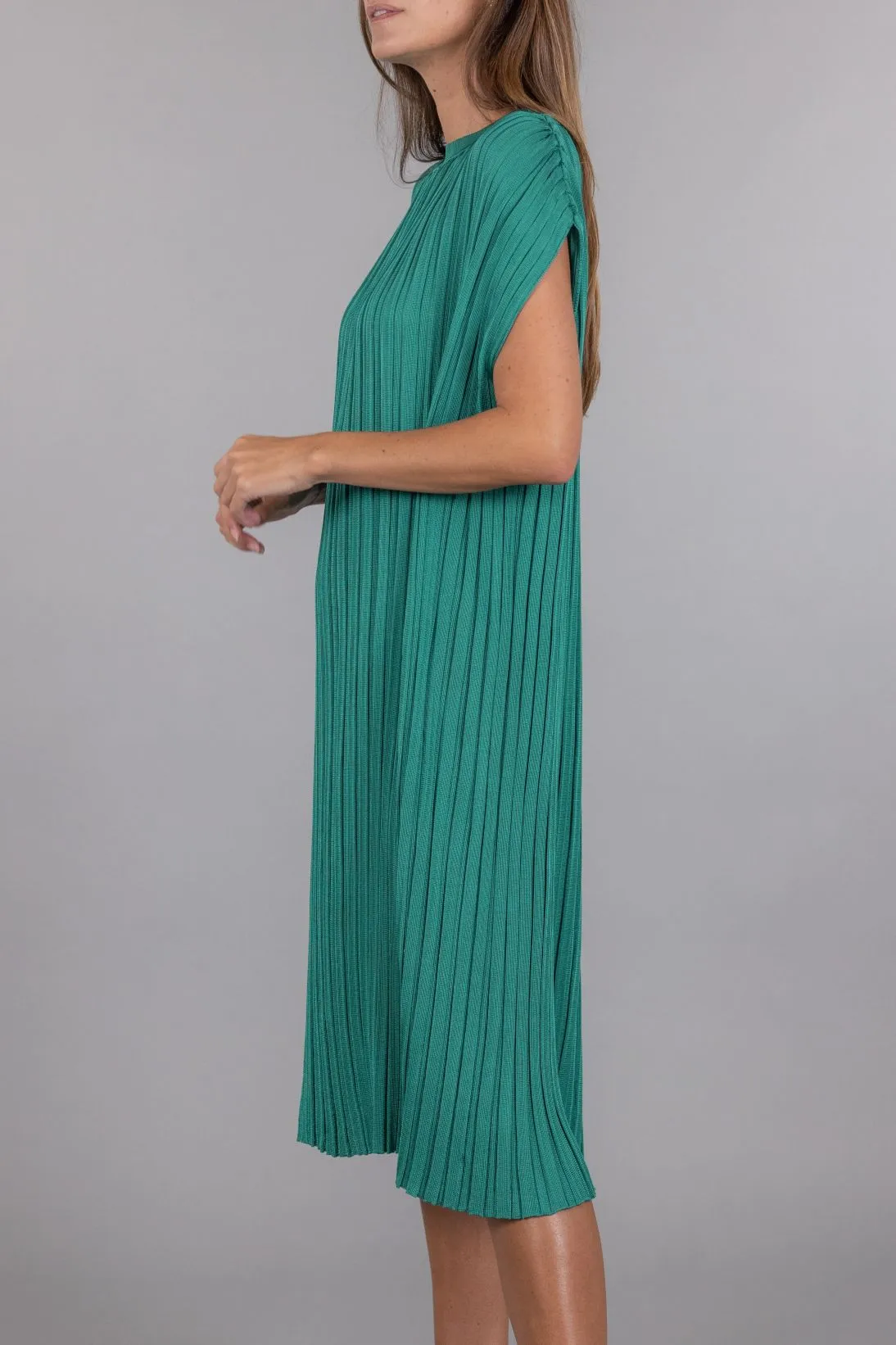 RIBBED VISCOSE DRESS