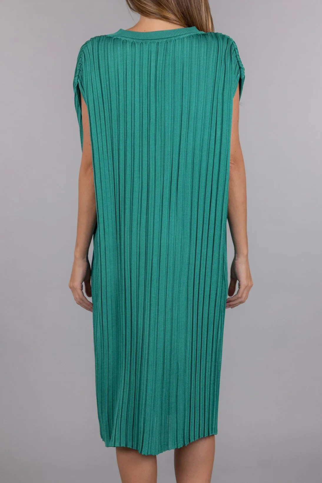 RIBBED VISCOSE DRESS