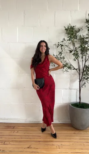 rouge vine maxi dress