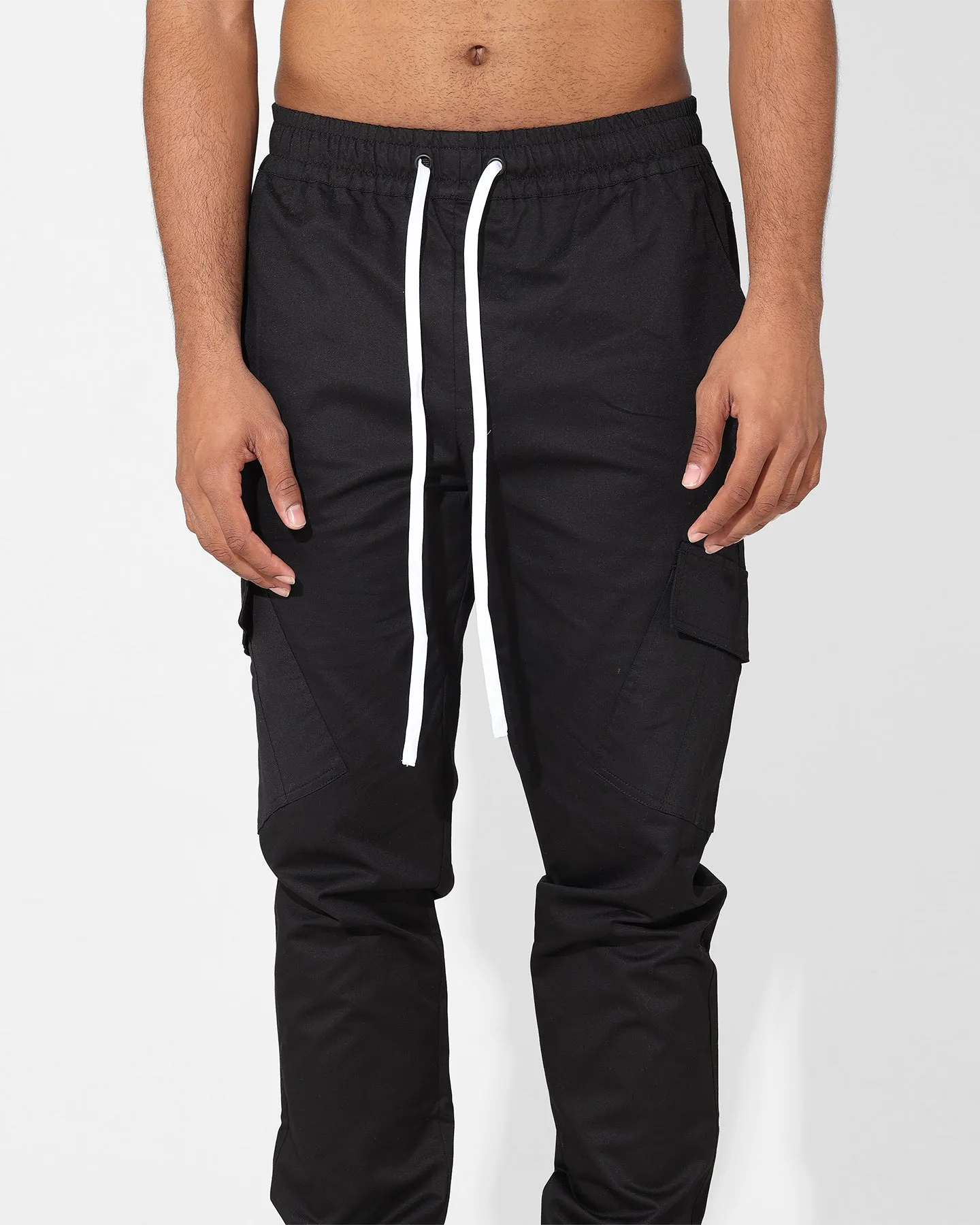 Saint Morta Tapered Cargo Pants Black