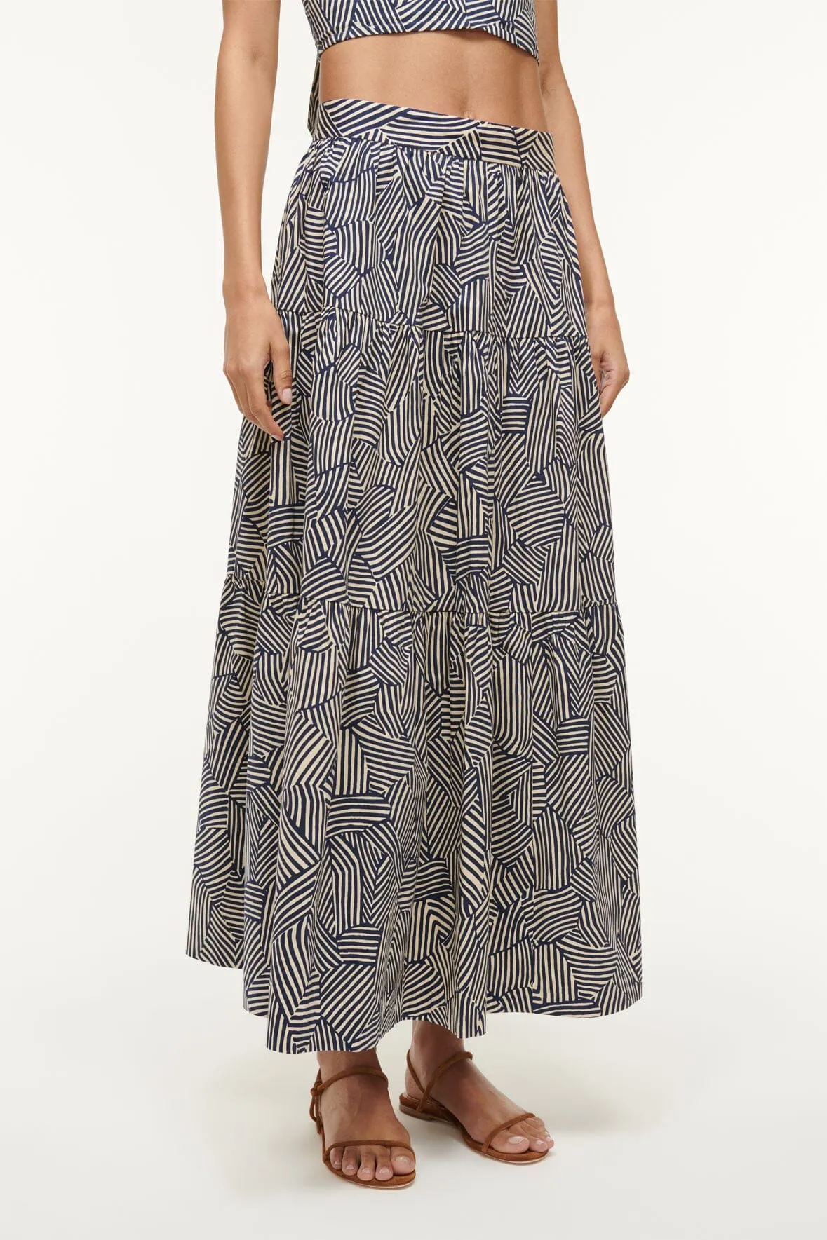 SEA SKIRT | NAVY MOSAIC